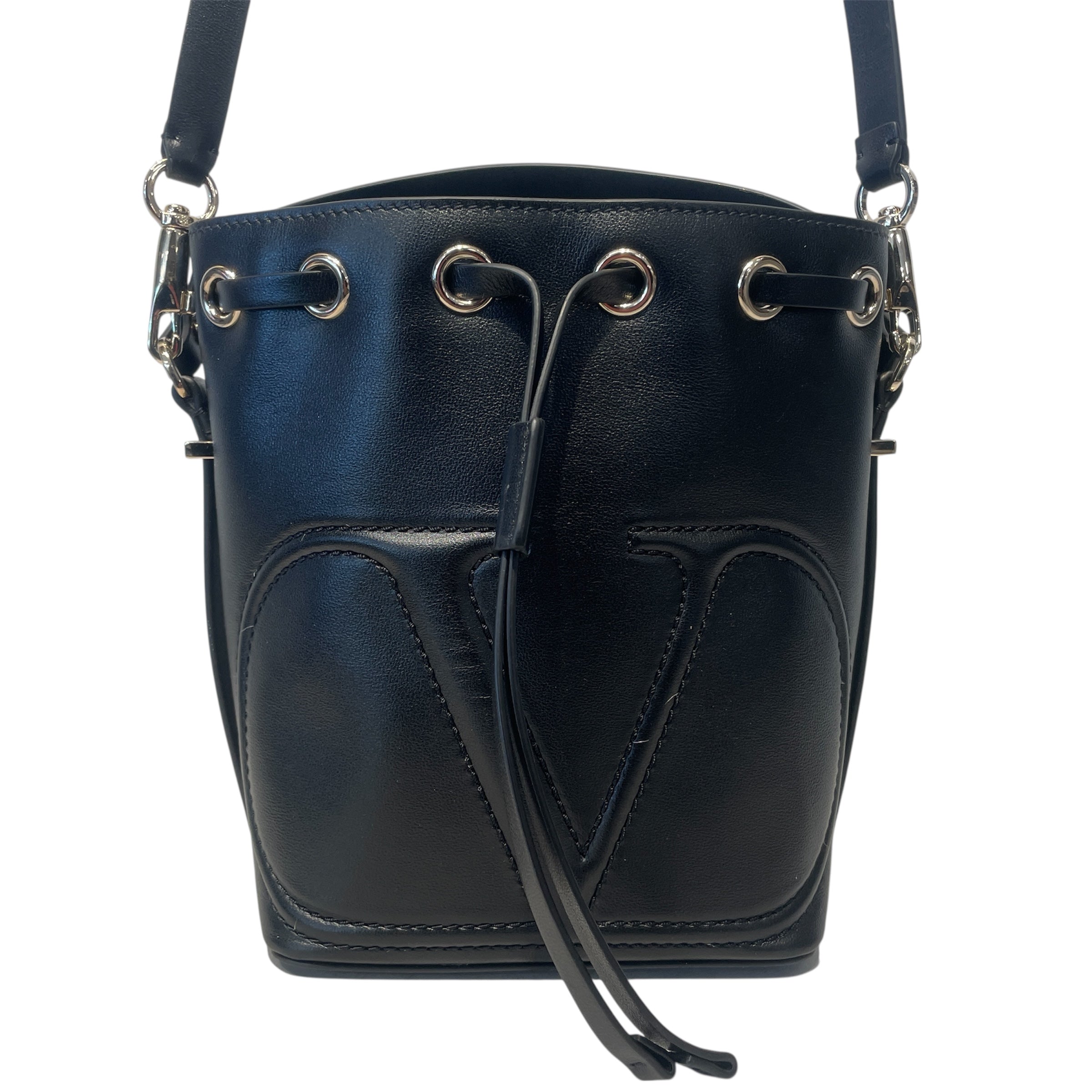 VALENTINO GARAVANI/Bag/Leather/BLK/BUCKET BAG view 3