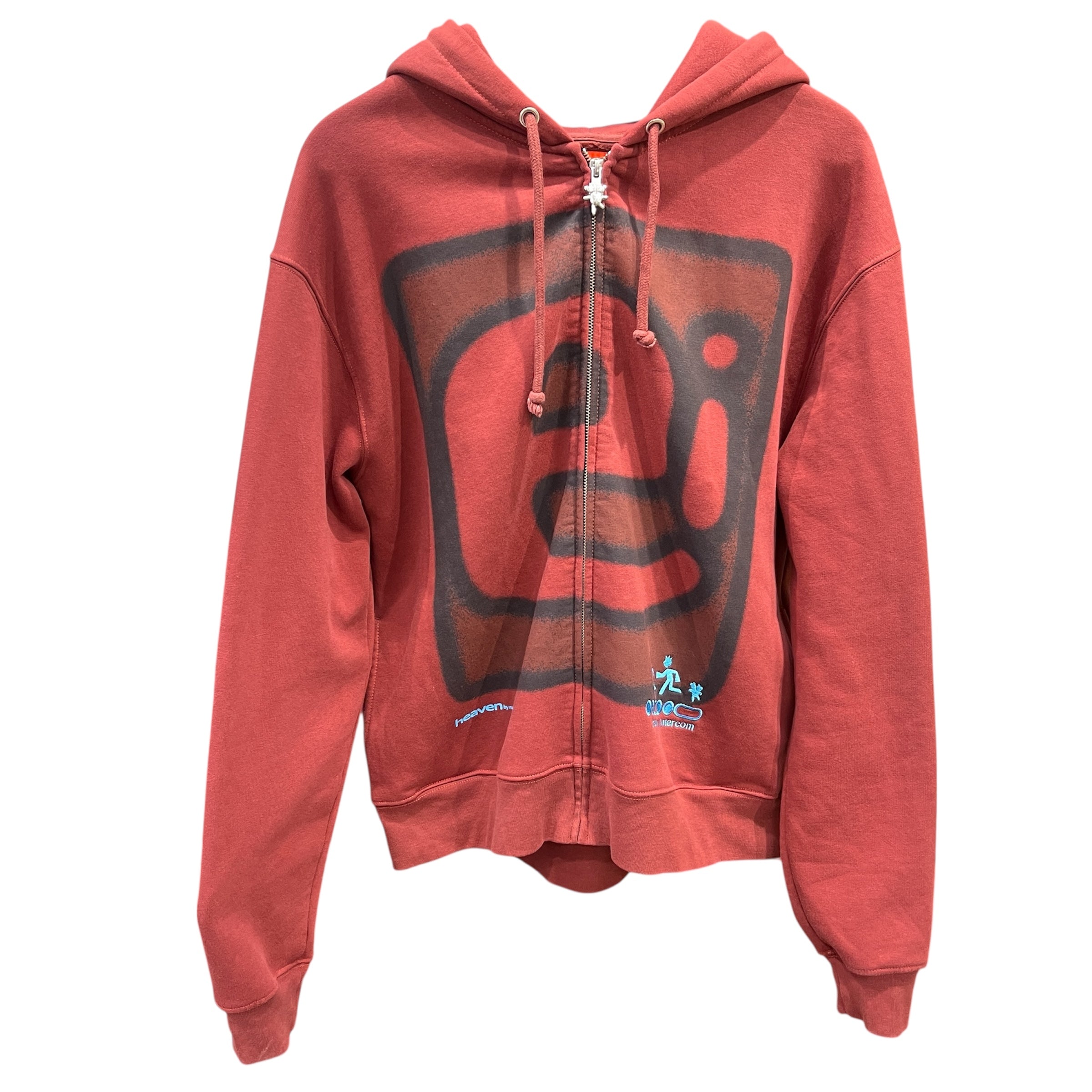 Heaven By Marc Jacobs/Zip Up Hoodie/XL/Graphic/Cotton/RED/Emergency Intercom view 1