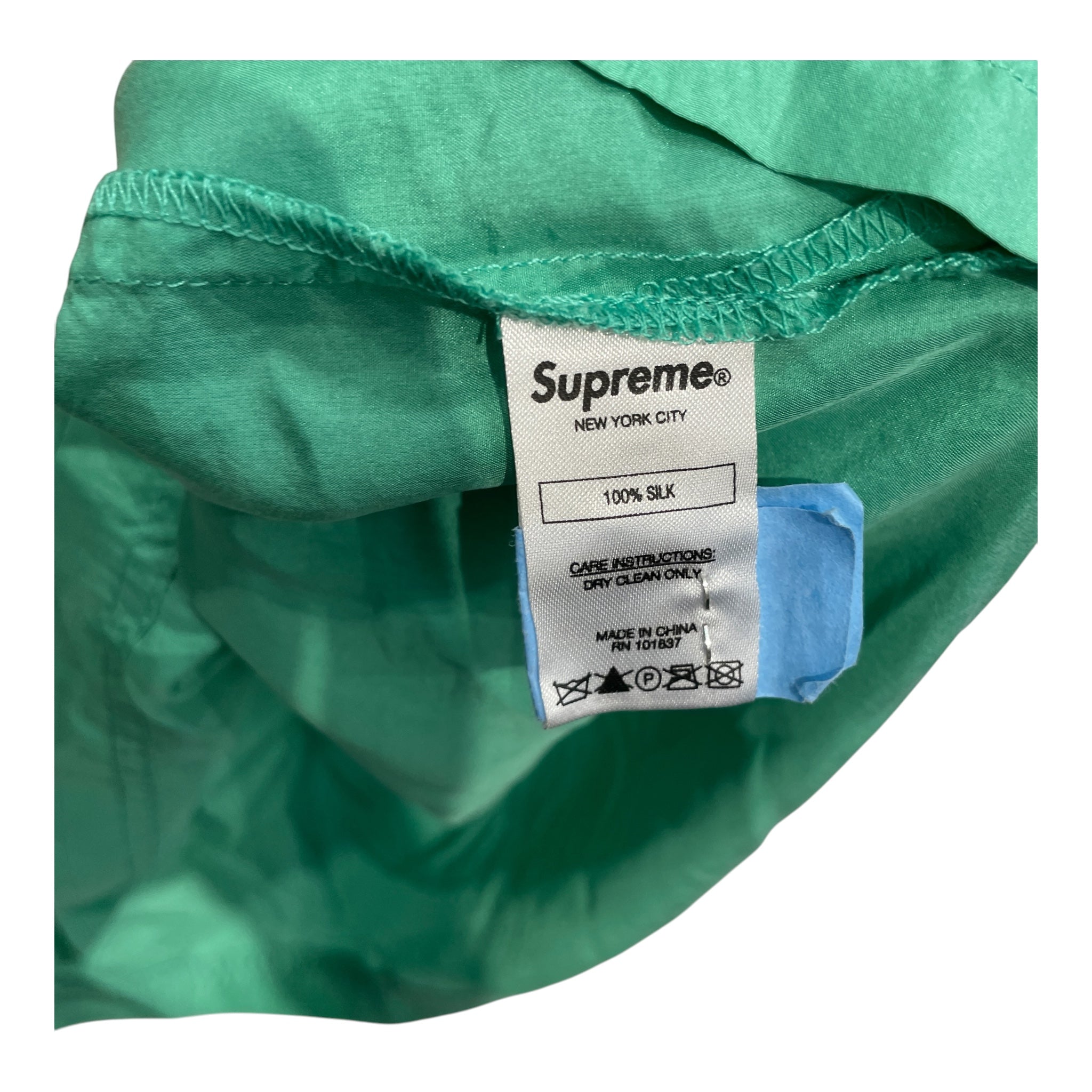 Supreme/Polo Shirt/XL/Silk/GRN/SILK POLO POCKET view 4