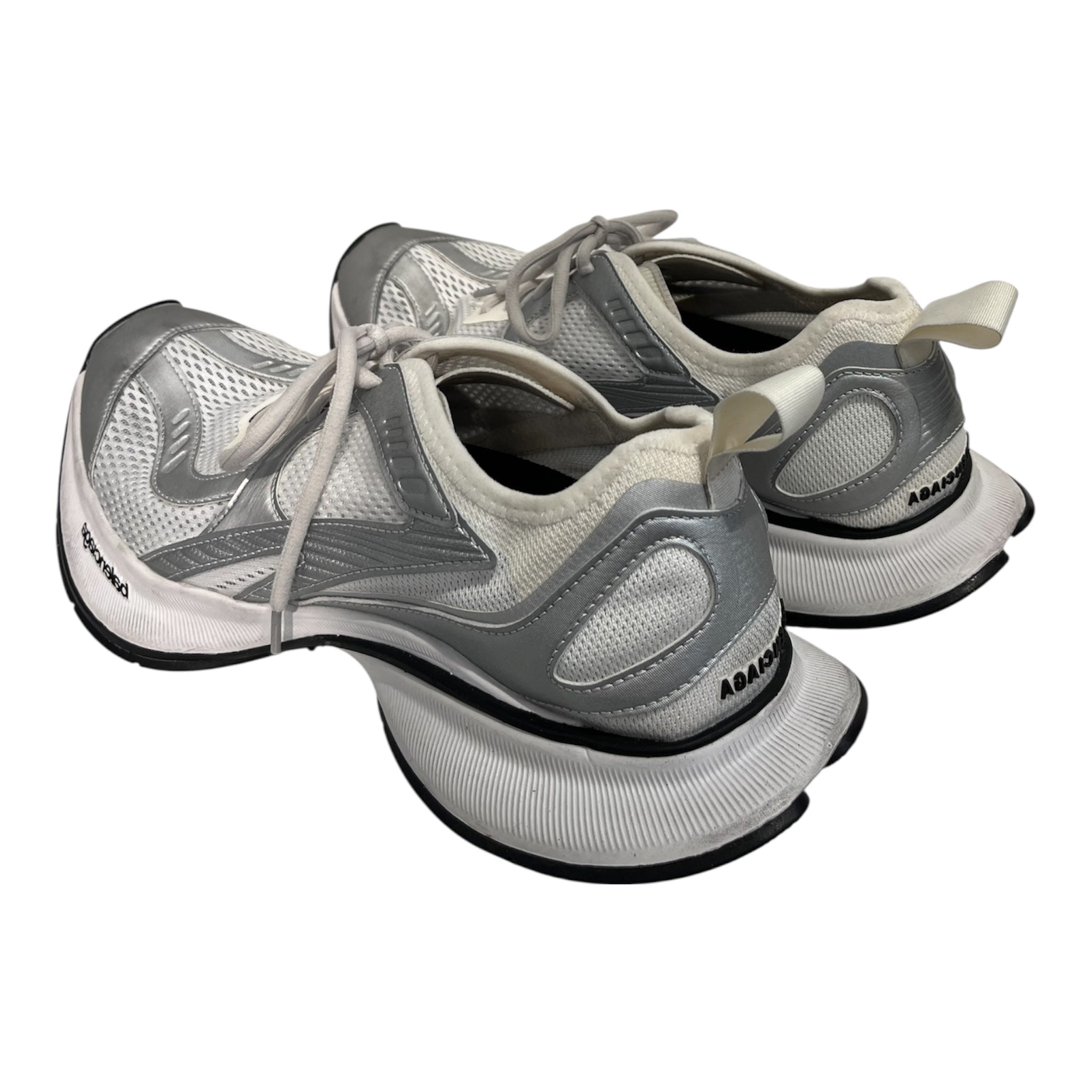 BALENCIAGA/Low-Sneakers/US 8/Polyester/WHT/793945 WHT/SLVER CIRCUIT SNKR view 2