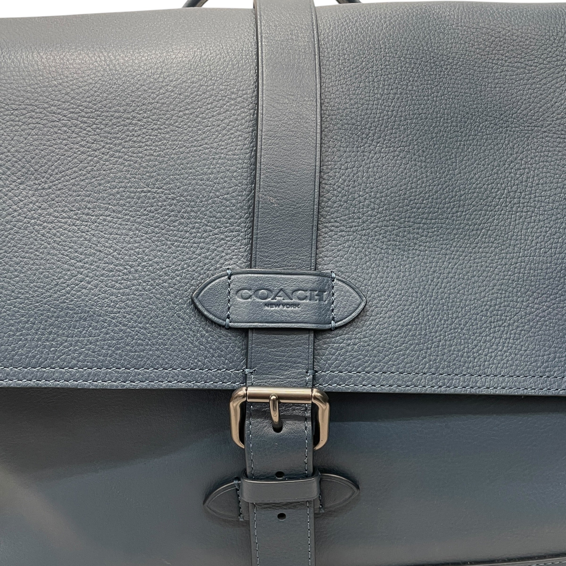 COACH/Bag/Leather/BLU/HUDSON PEBBLE SADDLE BAG view 3