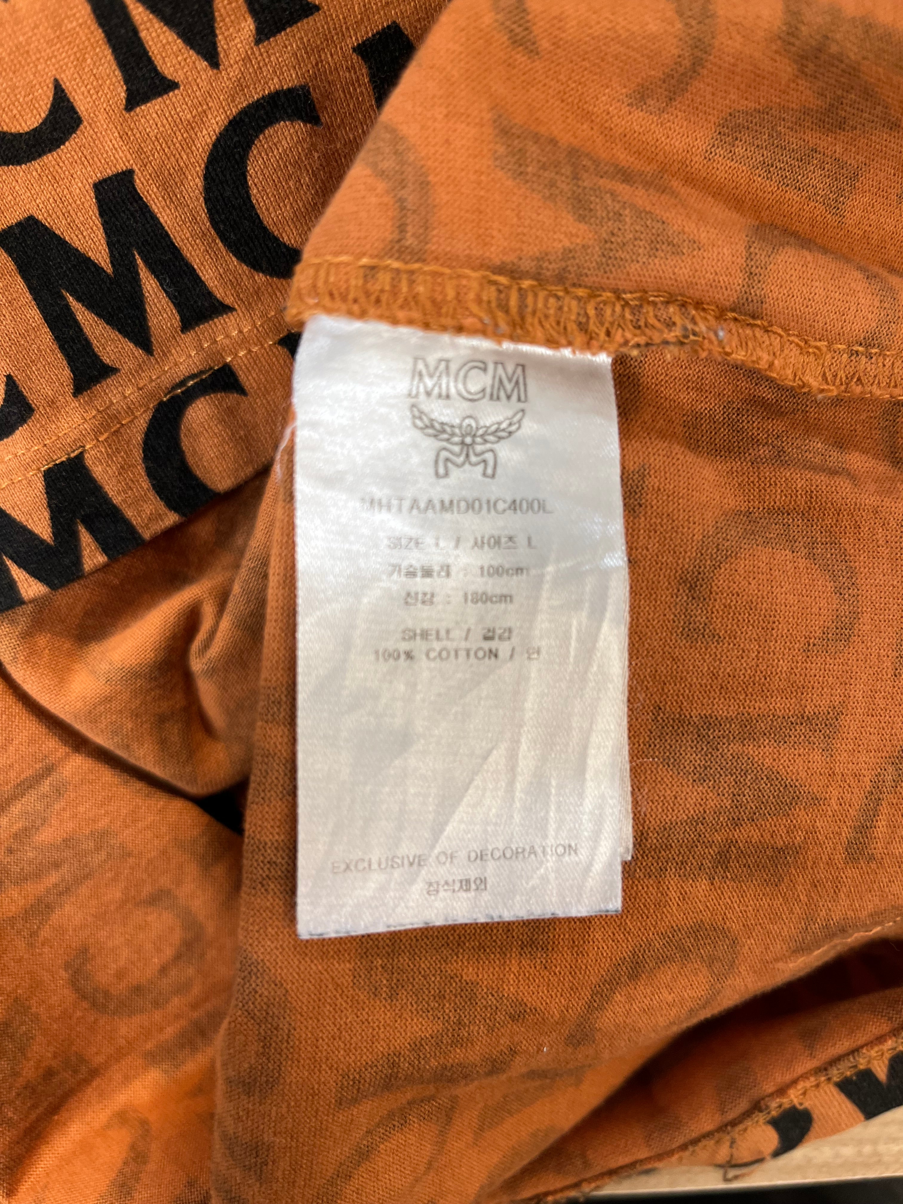 MCM/T-Shirt/L/Cotton/ORN/Monogram/ view 5