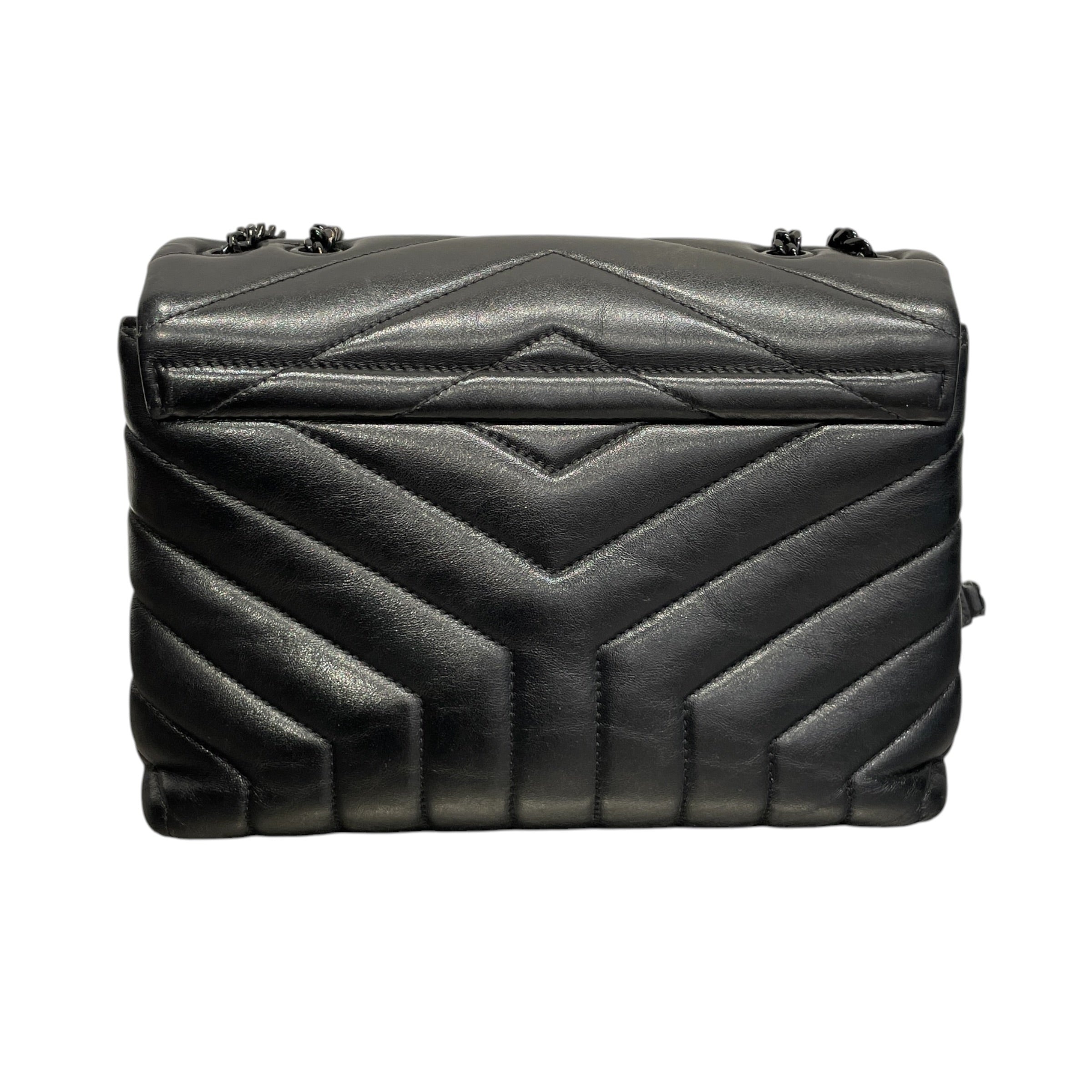 YVES SAINT LAURENT/Cross Body Bag/Leather/BLK/SAINT LAURENT QUILT BAG view 4