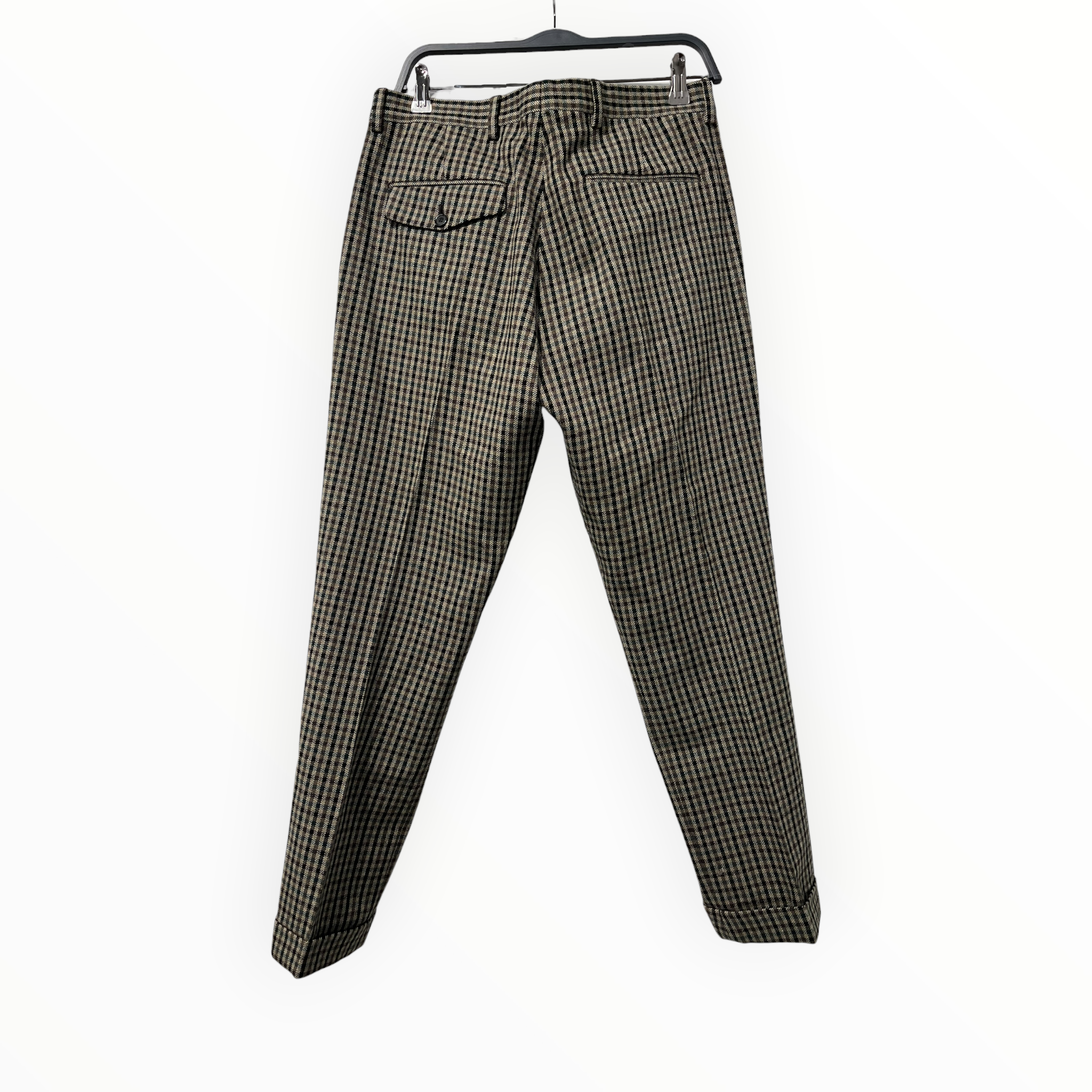 Acne Studios/T&B Set/46/Plaid/Wool/GRN/Single Breasted/48 PANTS PLEAT 46 BLAZER view 6