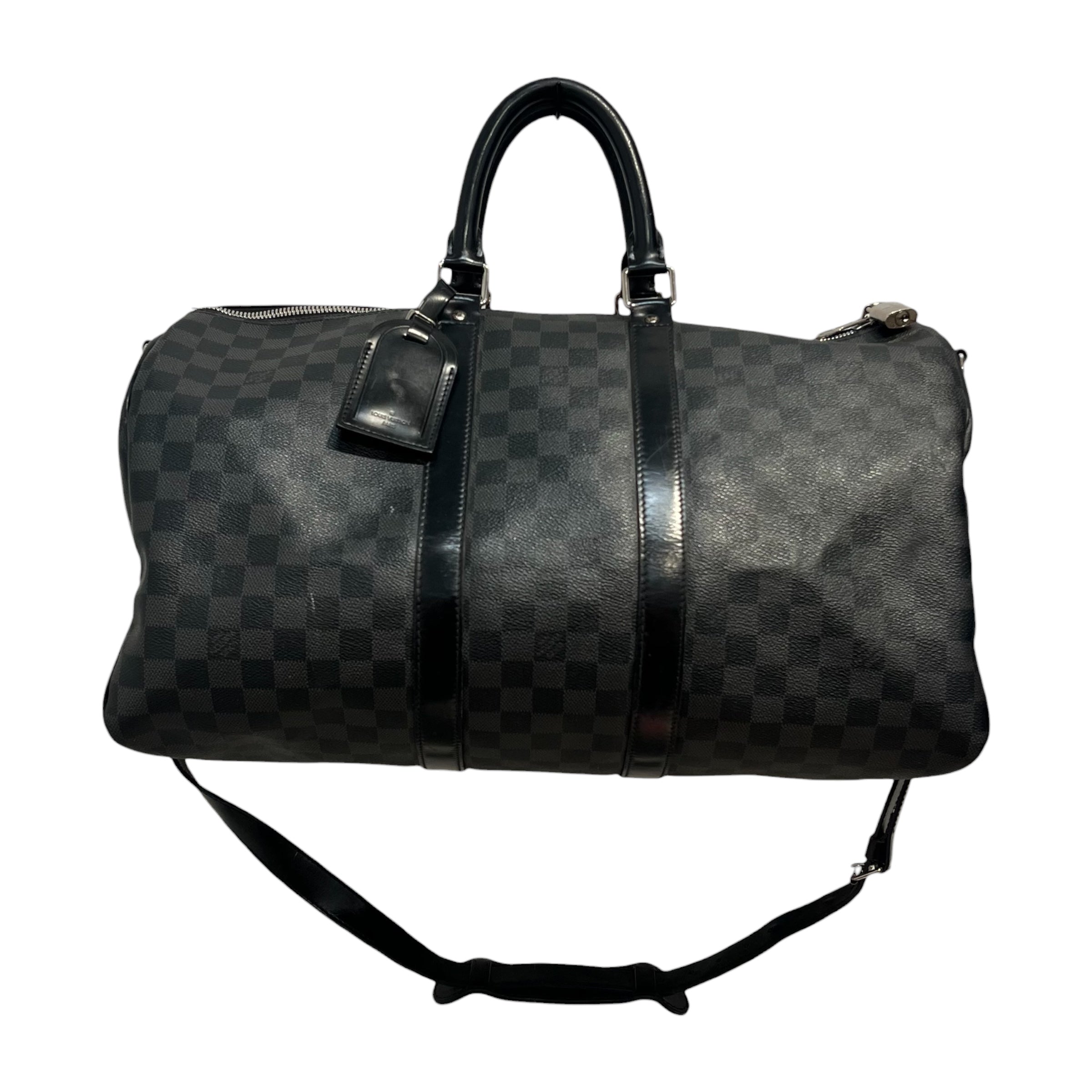 LOUIS VUITTON/Luggage/Monogram/GRY/Damier Graphite Keepall Bandou view 1