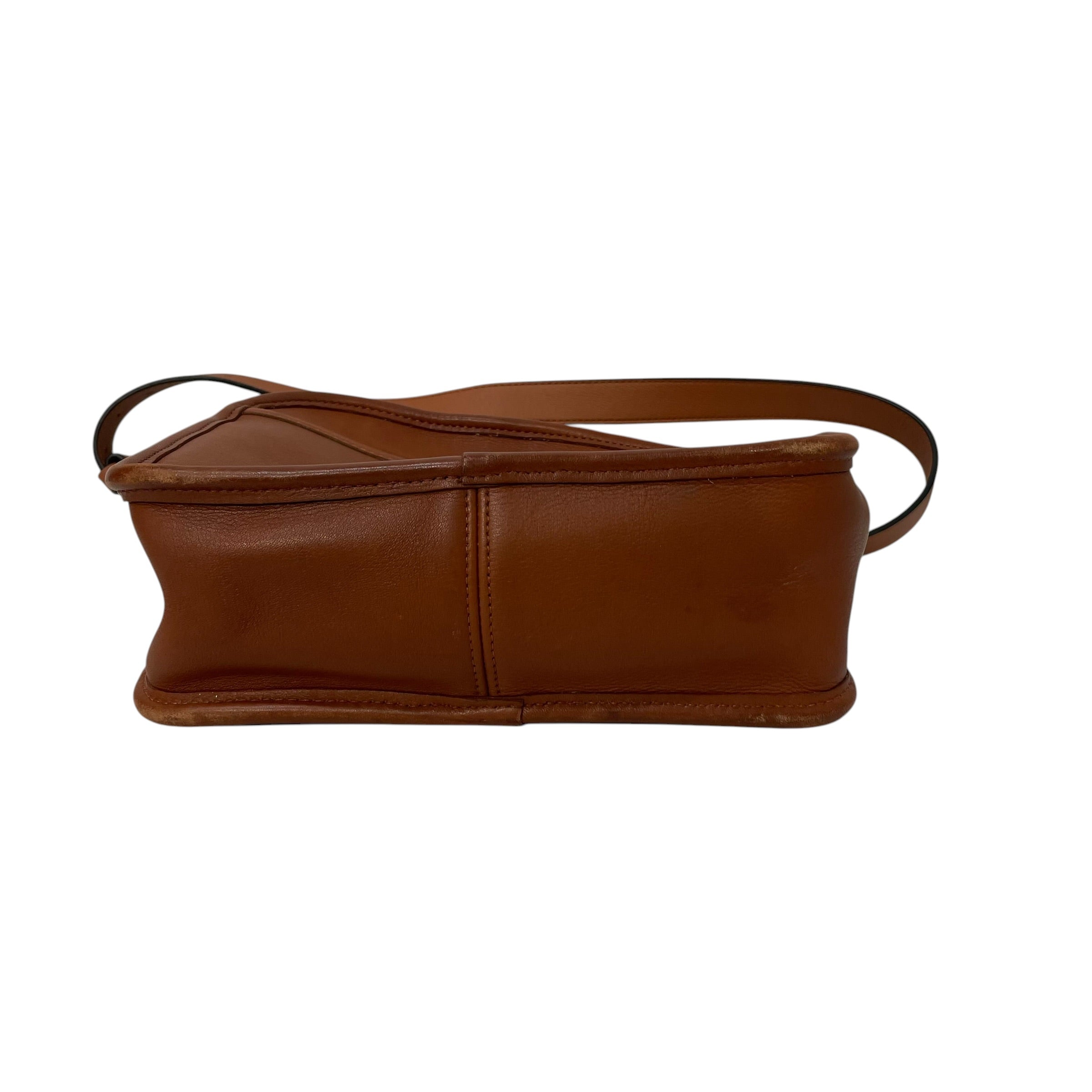 COACH/Hand Bag/Leather/BRW/9991 lunchbox vintage view 3