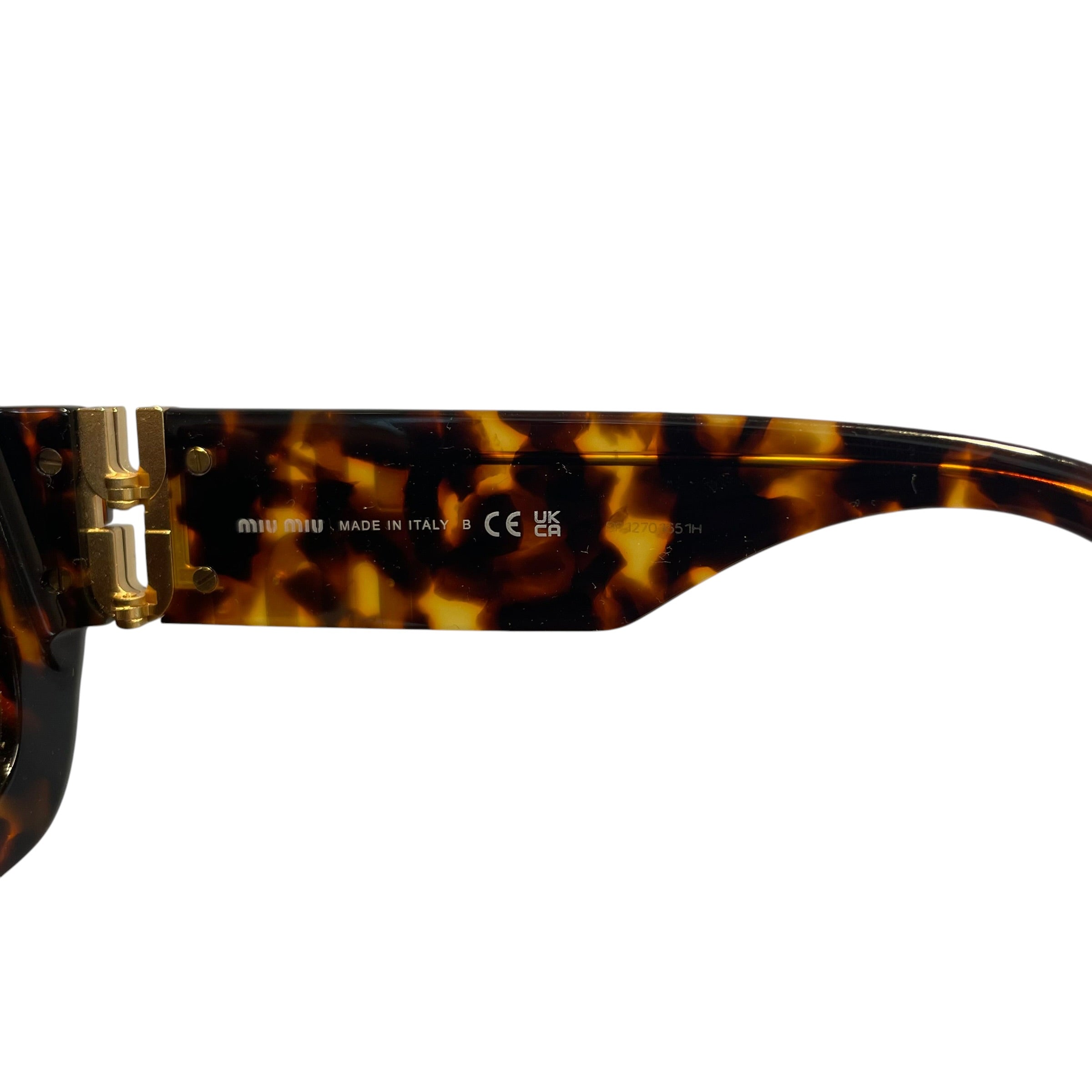 MIU MIU/Sunglasses/Animal Pattern/Tortoiseshell Pattern/BRW/L's/SMUB09/OVAL SHAPE/PNK SHADE view 3