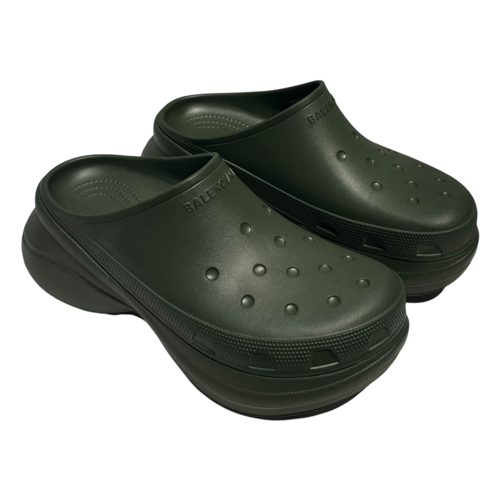 BALENCIAGA/Shoes/EU 42/GRN/CROC SLIP ON view 1