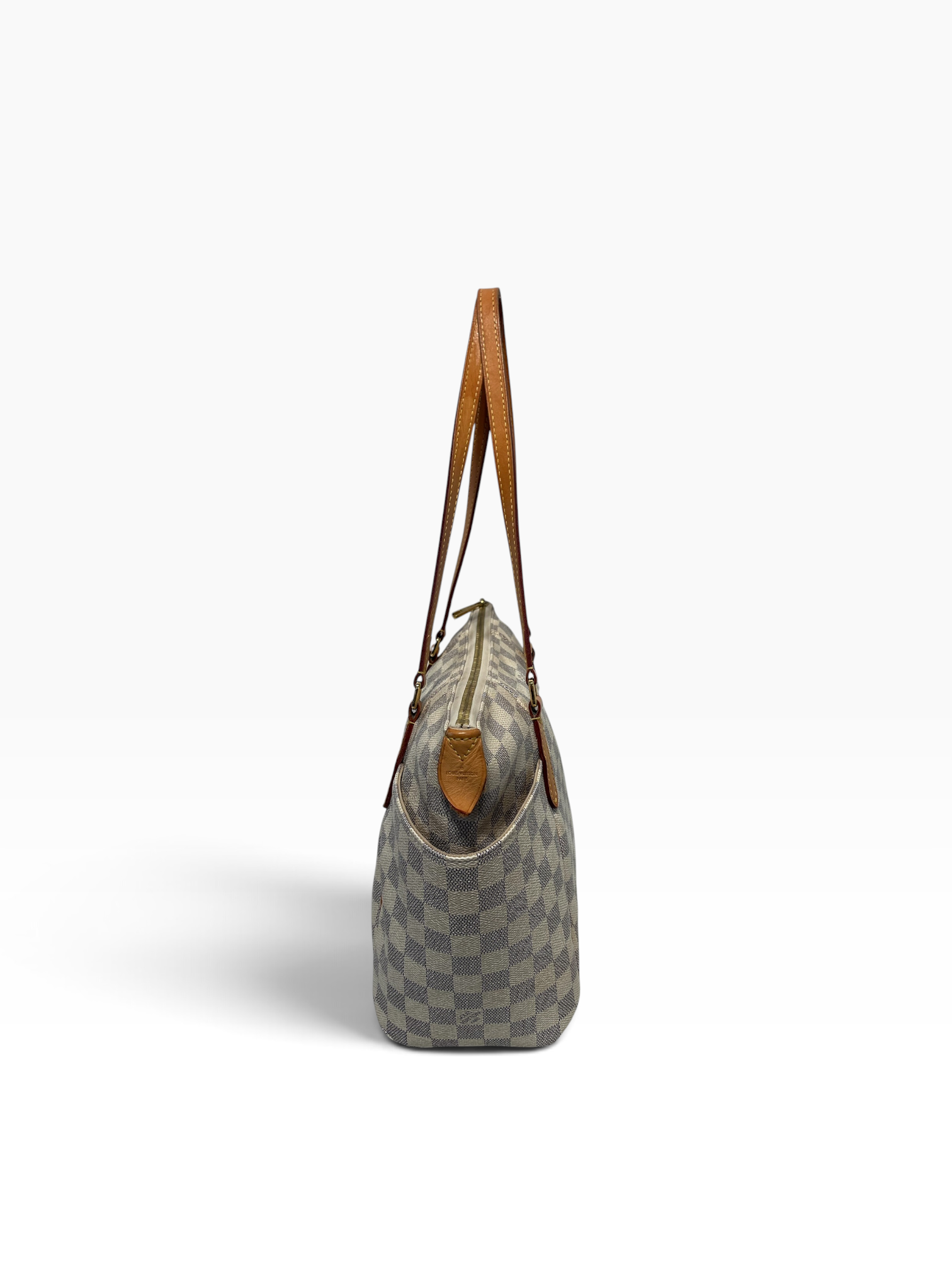 LOUIS VUITTON/Hand Bag/Leather/WHT/Damier Azur Totally tote view 2