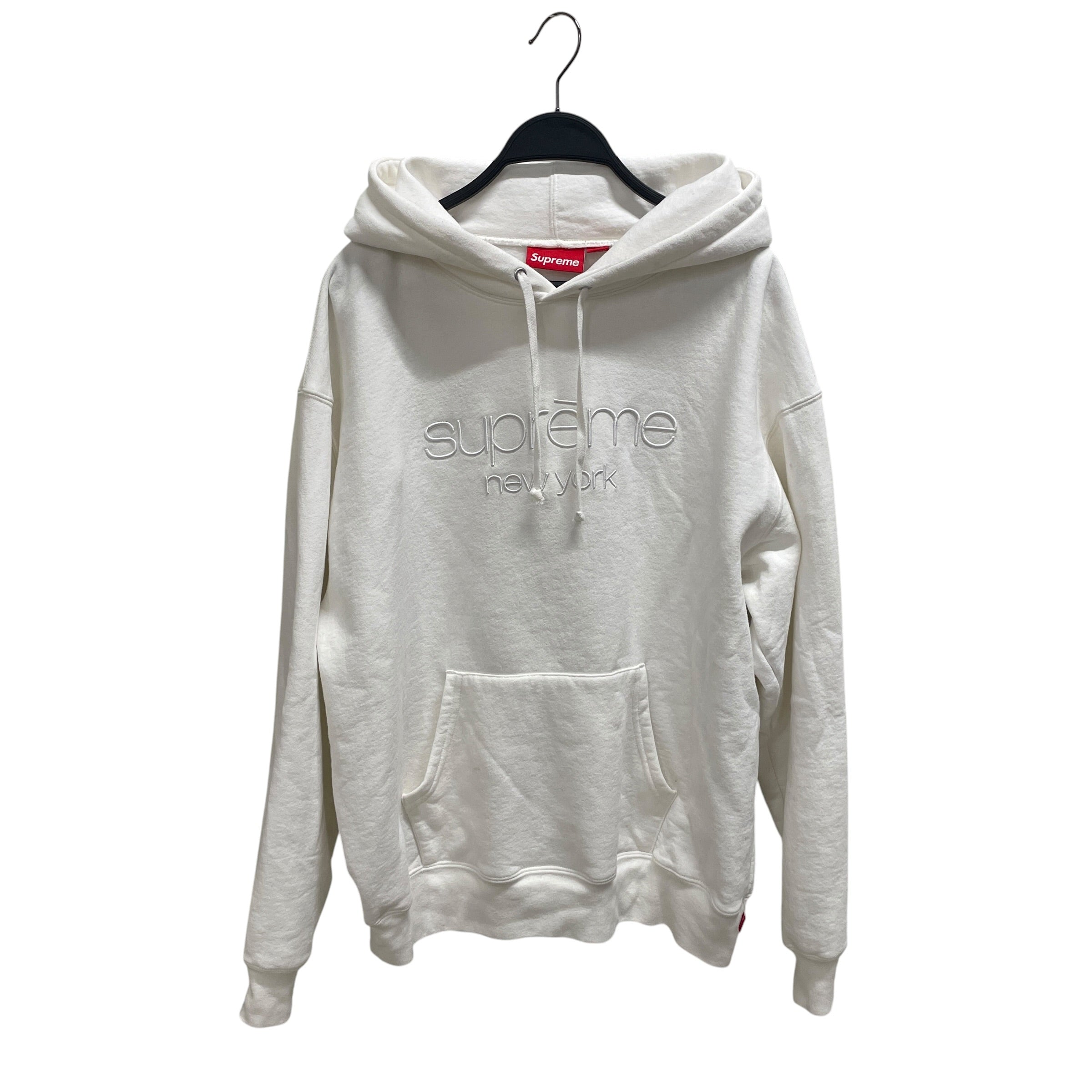 Supreme/Hoodie/L/Cotton/WHT/SUPREME NEW YORK view 1