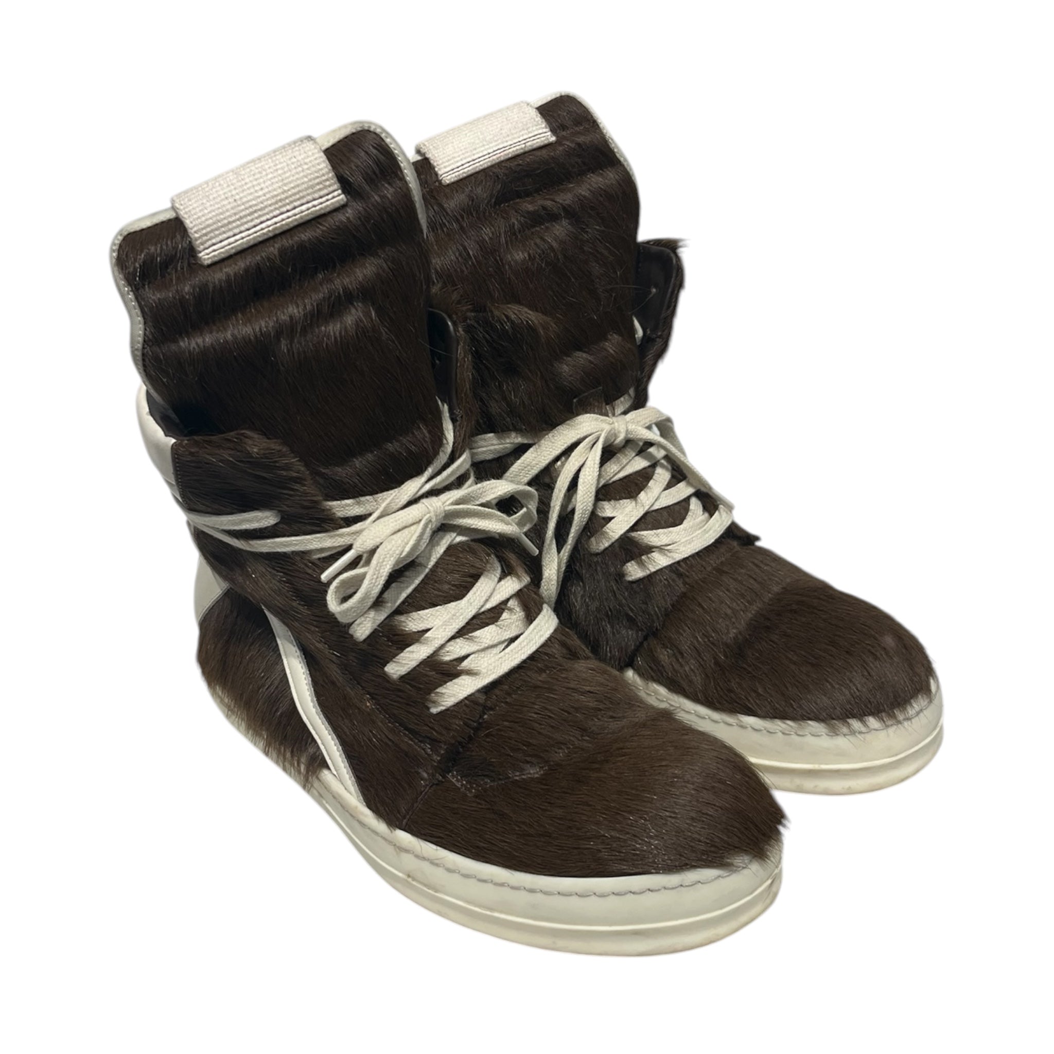 Rick Owens/Hi-Sneakers/EU 40.5/BRW/Ponyhair Geobaskets view 1