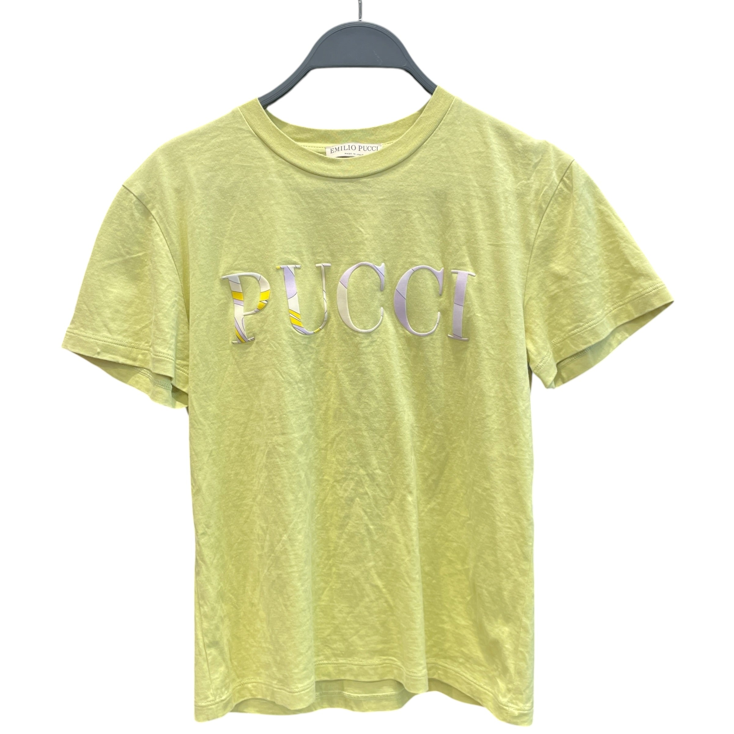 EMILIO PUCCI/T-Shirt/XS/Cotton/GRN/EMILIO PUCCI LIME GREEN TS view 1