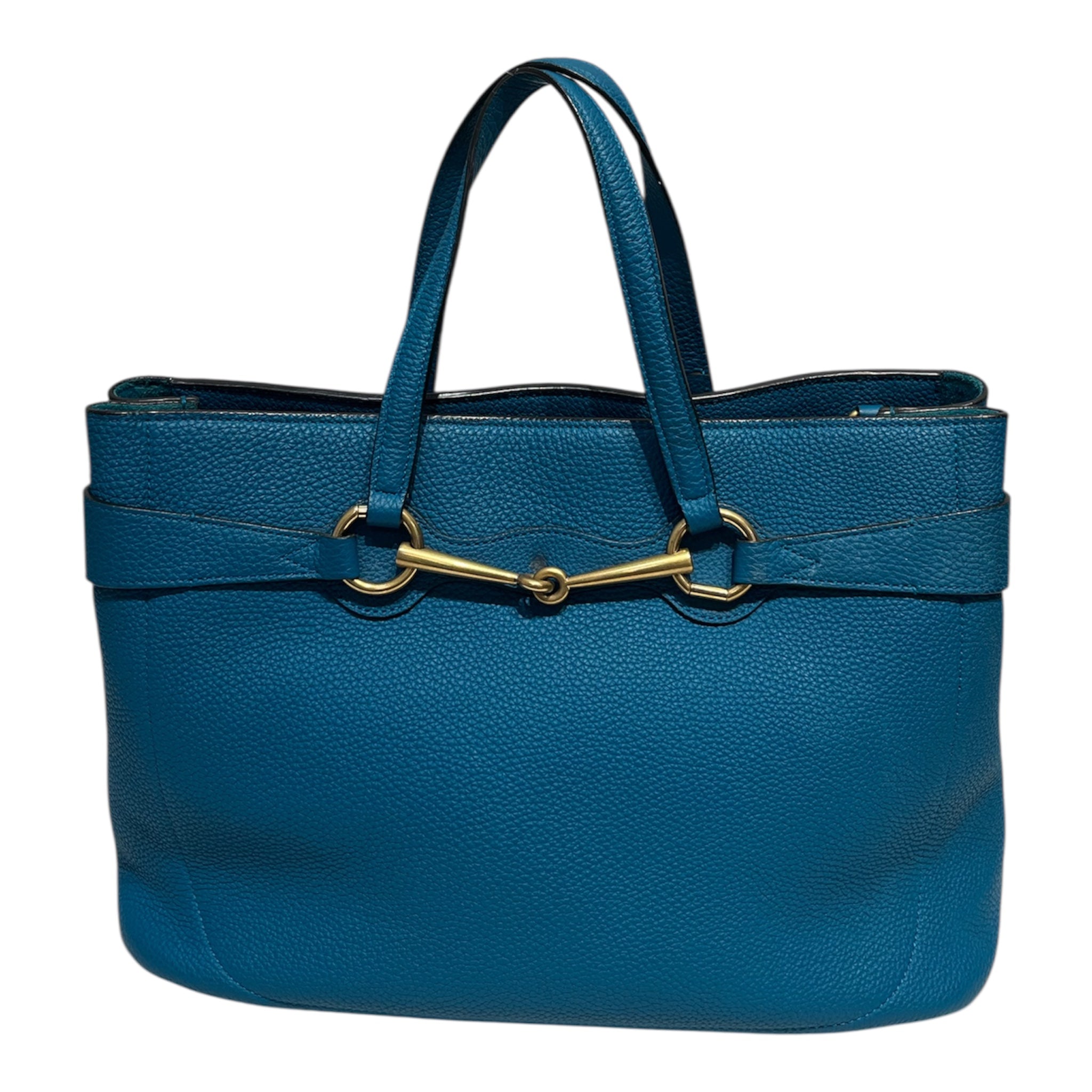 GUCCI/Hand Bag/Leather/BLU/HORSEBIT CALFSKIN BAG view 1