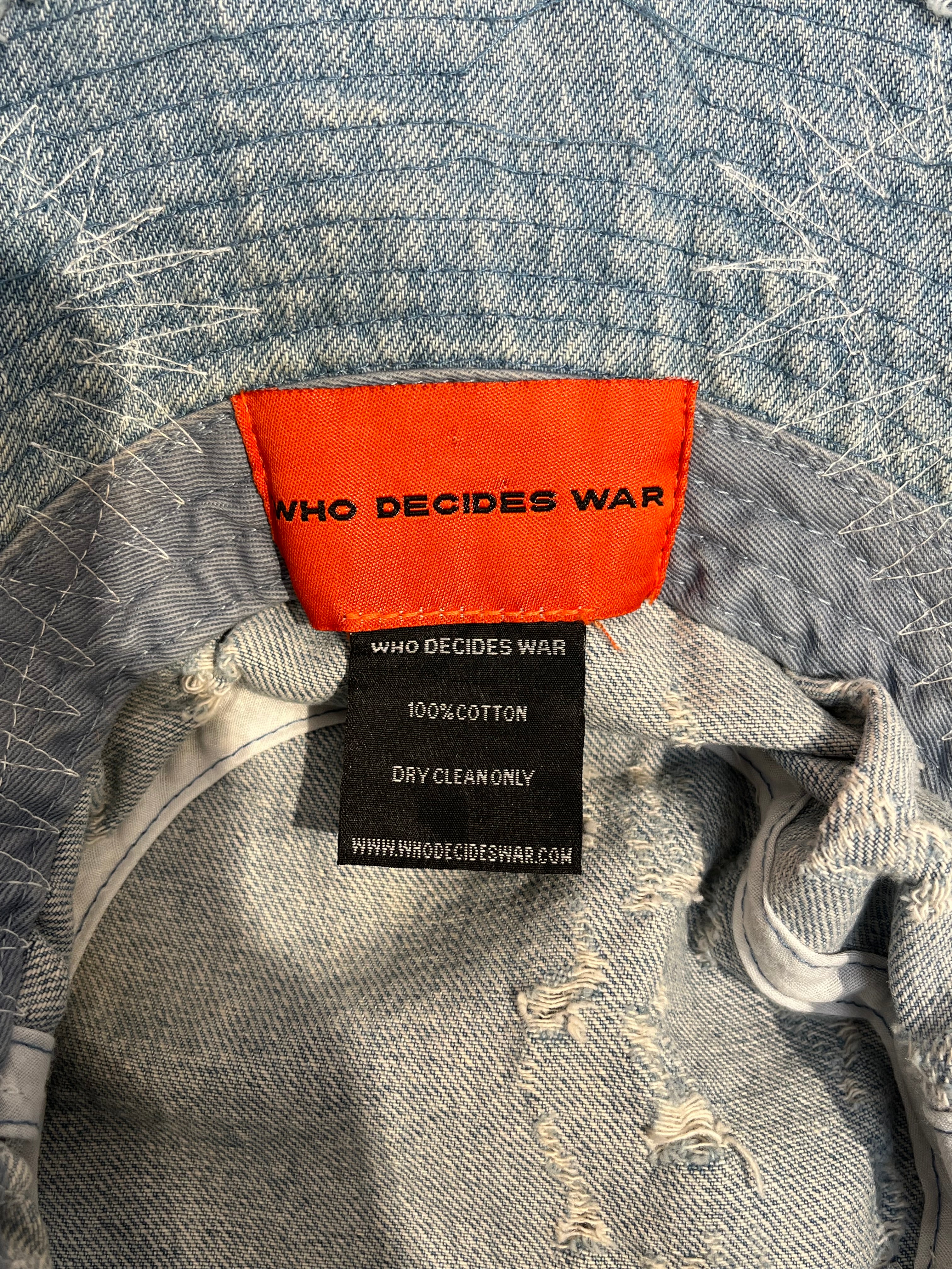 WHO DECIDES WAR/Bucket Hat/Cotton/IDG/logo patch crown of thorns view 3