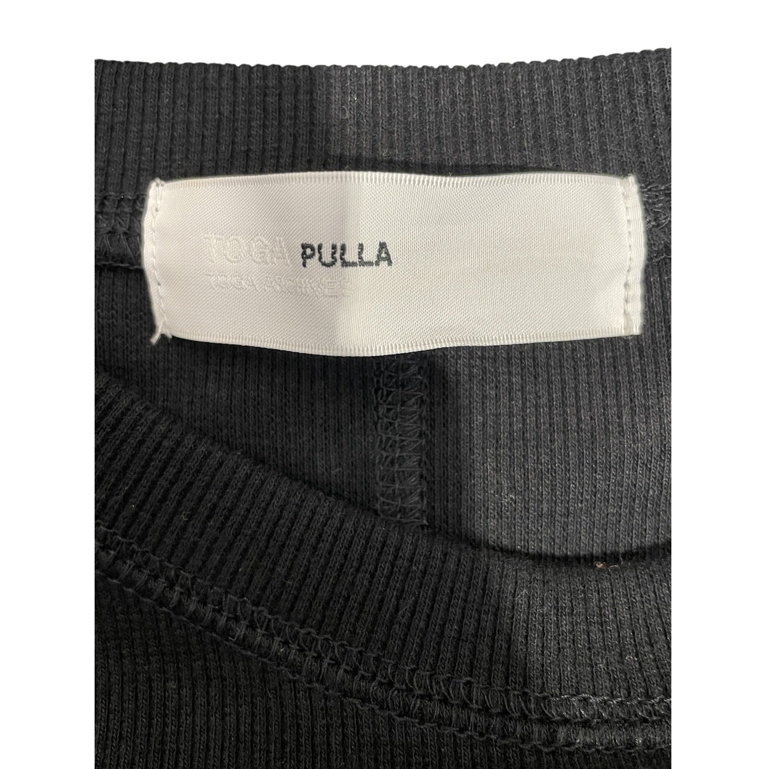 TOGA PULLA/LS T-Shirt/38/Cotton/BLK/TP241-JK237 green tie view 3