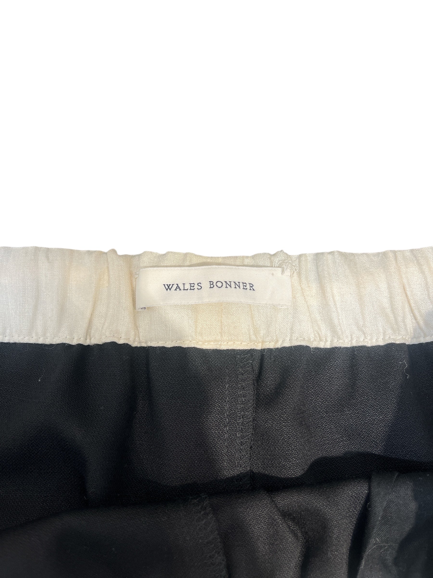 WALES BONNER/Slacks/52/Silk/BLK/FLIP OVER BAGGY PANT view 3