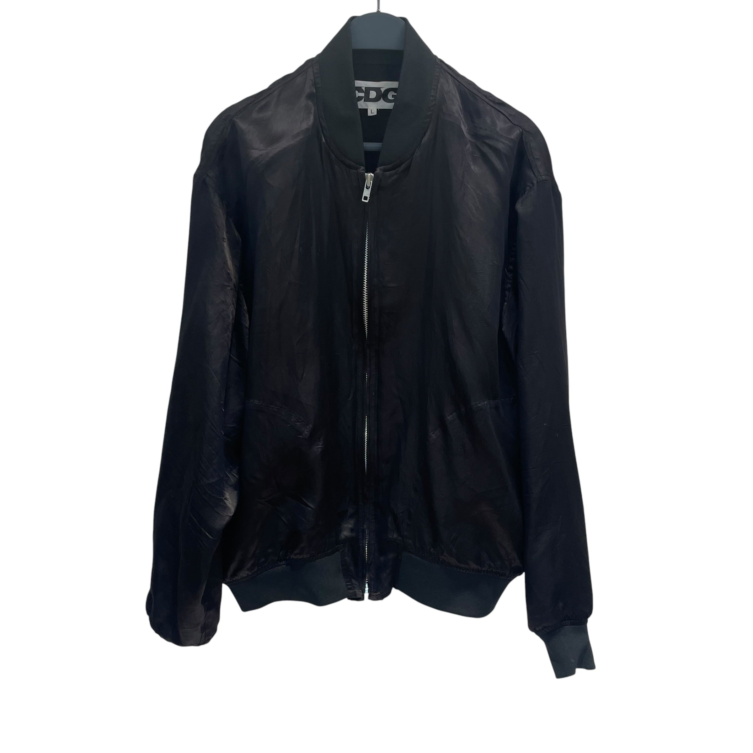 COMME des GARCONS/Baseball Jkt/L/Polyester/BLK/AUTOMNE-HIVER 84-85 view 1