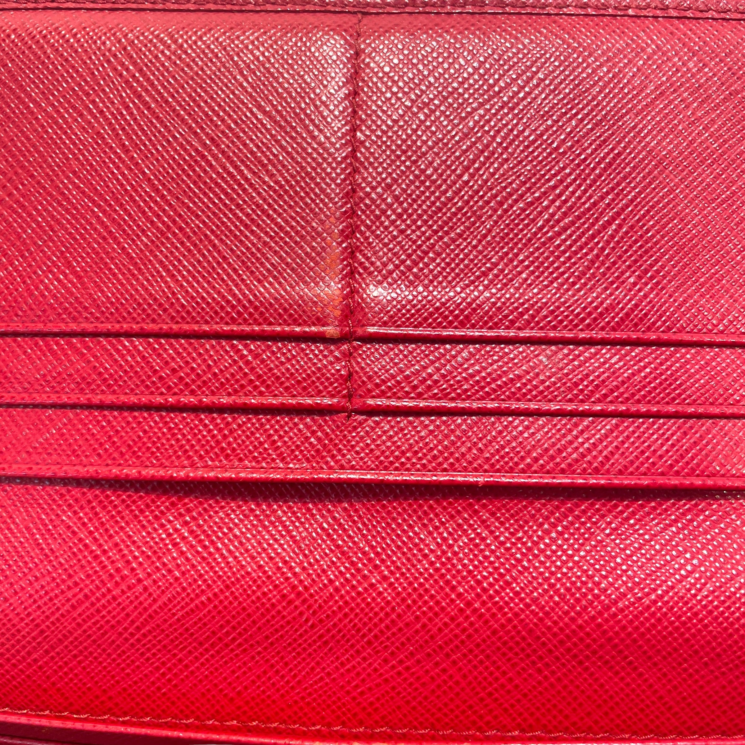 PRADA/Long Wallet/Leather/RED/L's/Saffiano view 2