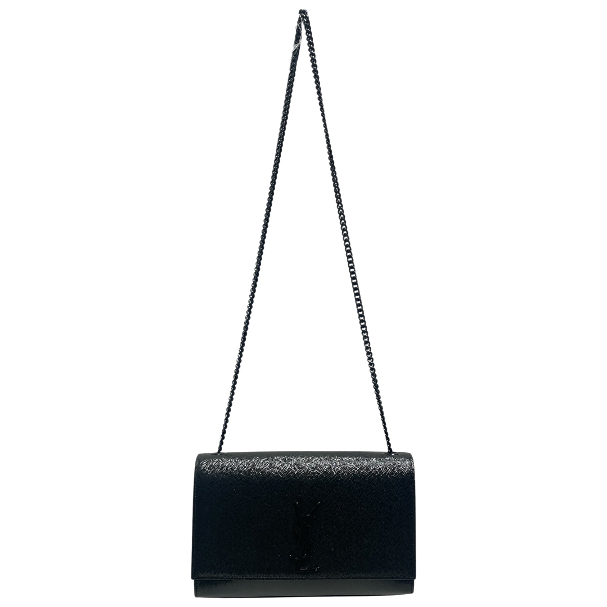 SAINT LAURENT/Cross Body Bag/Leather/BLK/Kate Black Medium view 1