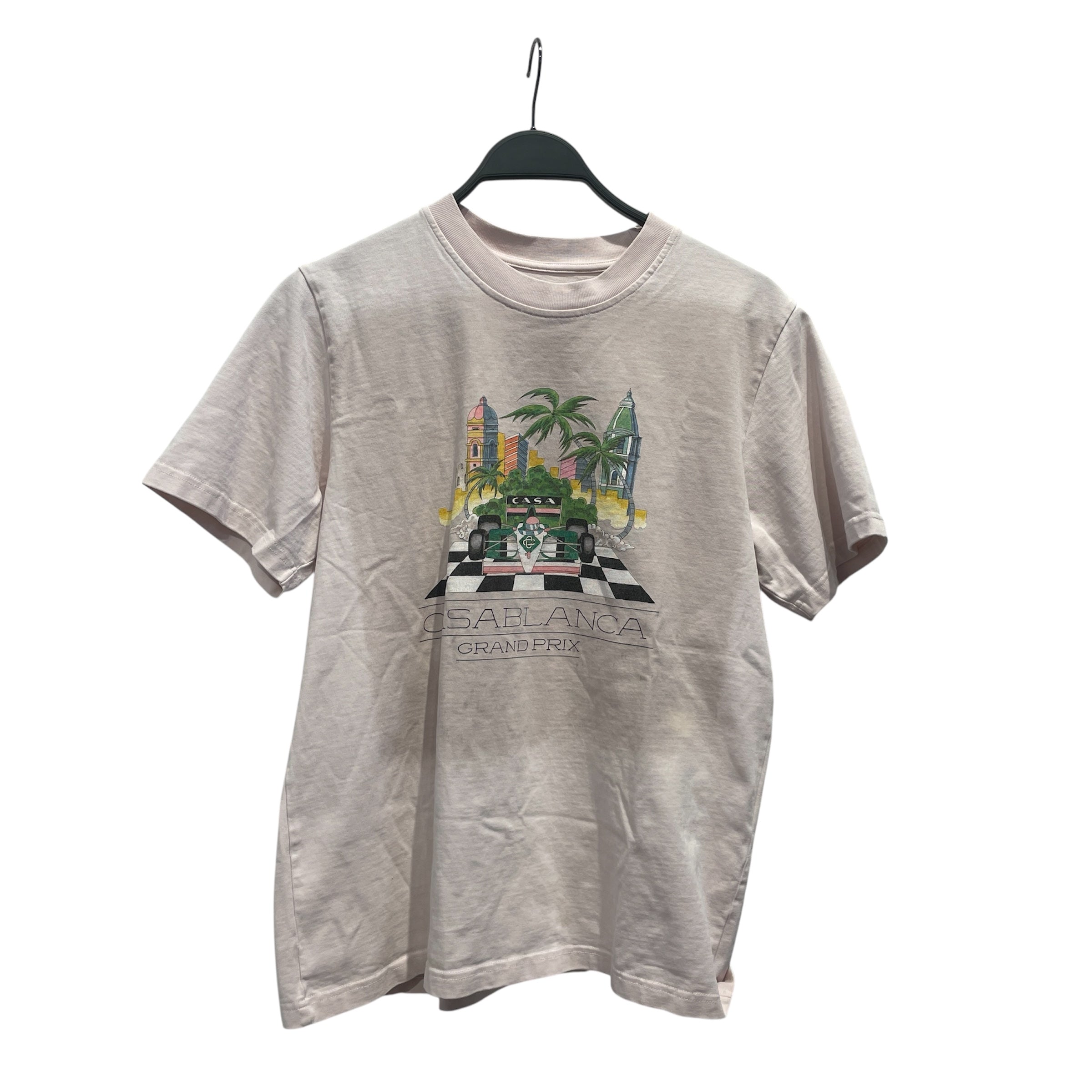 CASABLANCA/T-Shirt/L/Cotton/WHT/Graphic/GRAND PARK TEE view 1