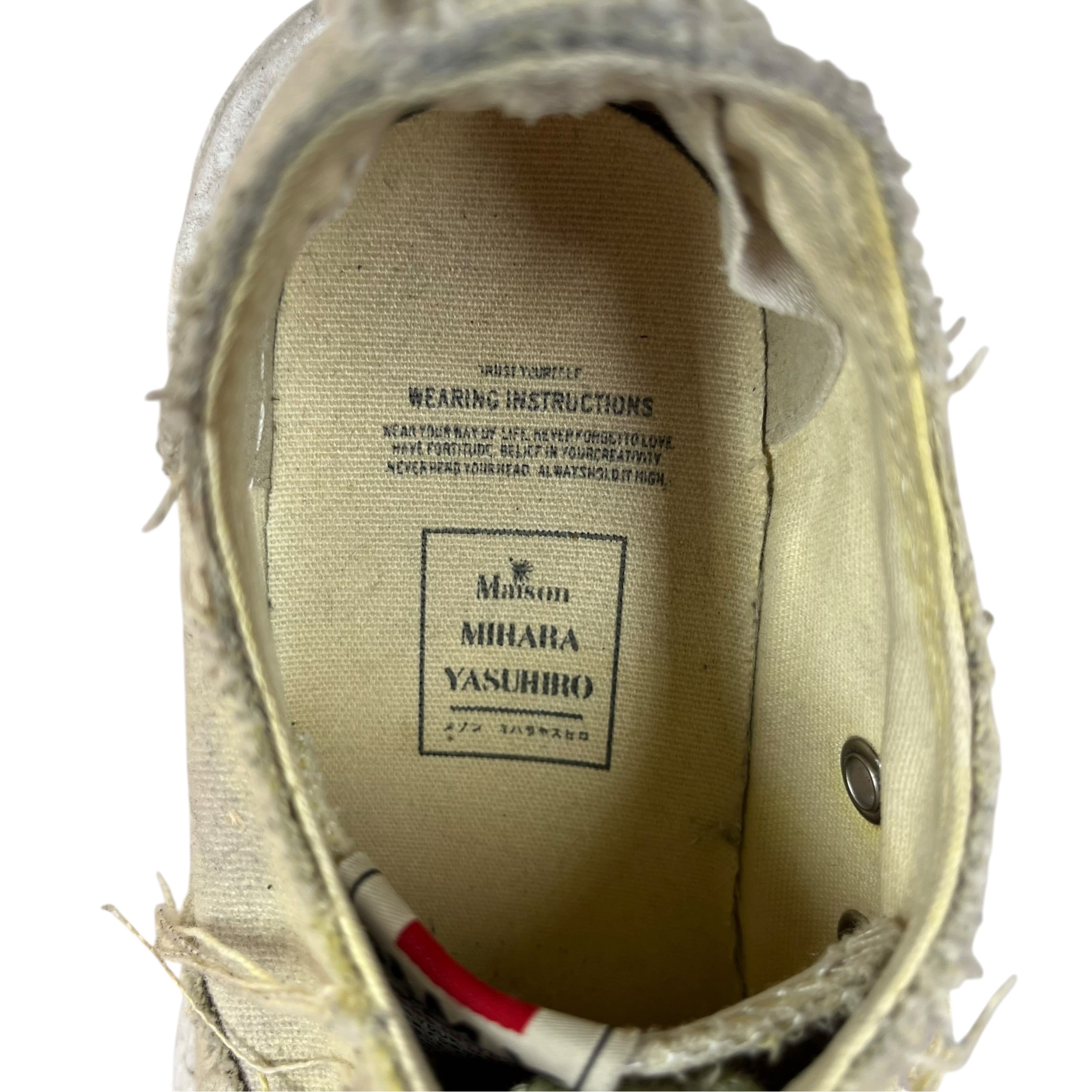 MIHARA YASUHIRO/Low-Sneakers/US 5.5/Cotton/GRN/MMY PETERSON view 3