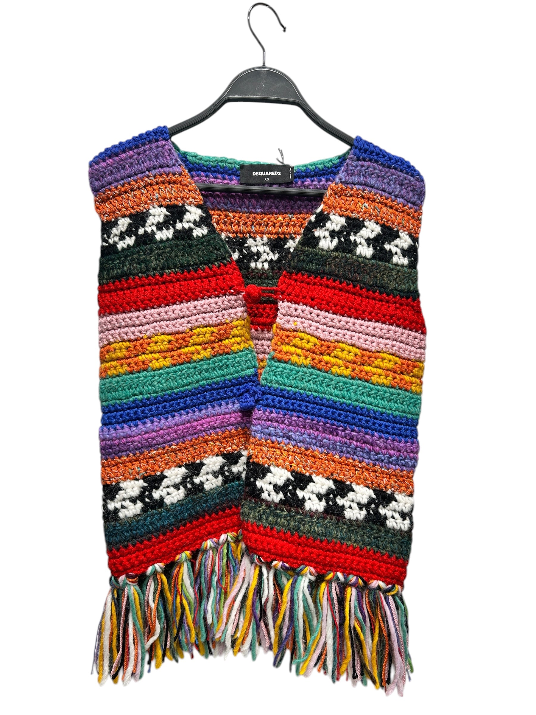 DSQUARED2/Knitted Vest/XS/Wool/MLT/ view 1