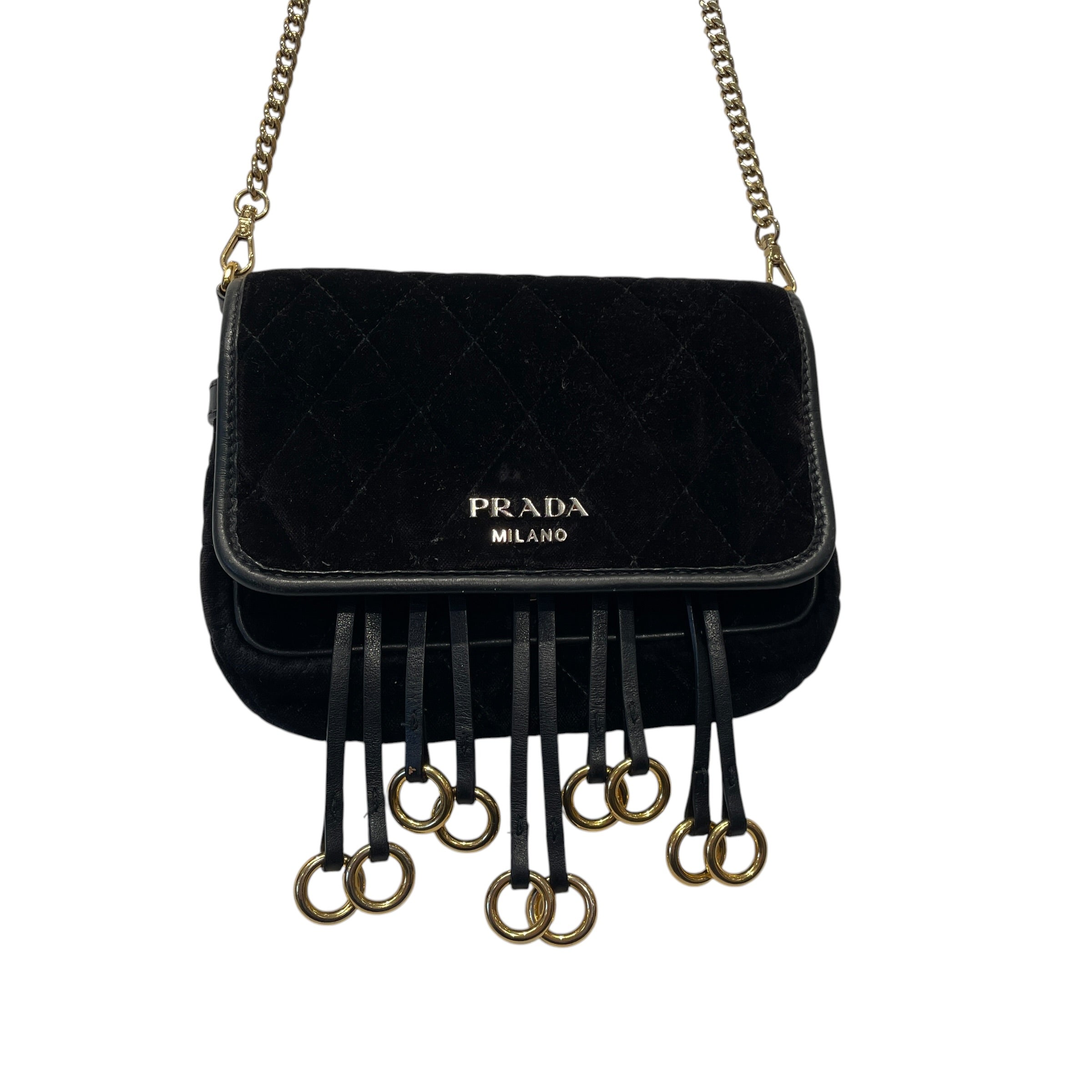 PRADA/Bag/BLK/VELLUTO IPUNTU QUILT VELVET view 2