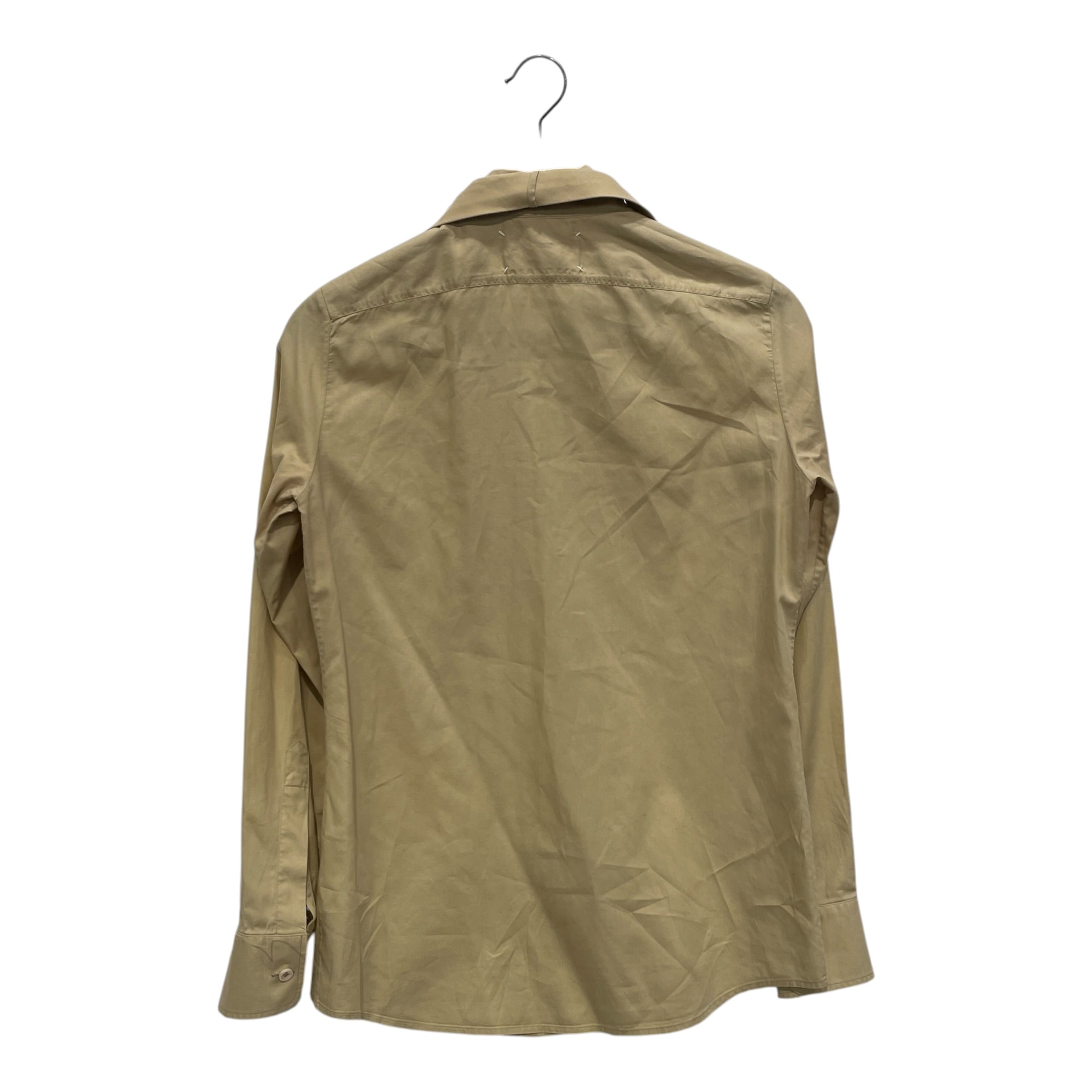 Maison Margiela/LS Shirt/40/Cotton/BEG/BUILT IN TIE view 2