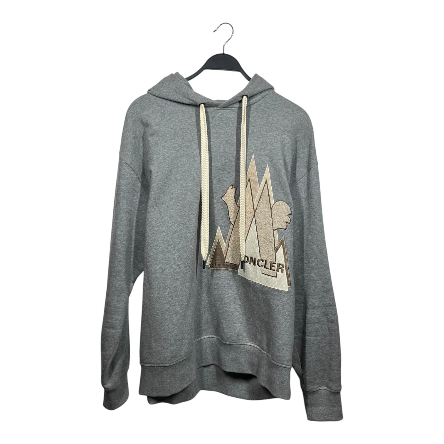 MONCLER GRENOBLE/Hoodie/XXL/Cotton/GRY/EMBROIDERED MOUNTAIN LOGO view 1