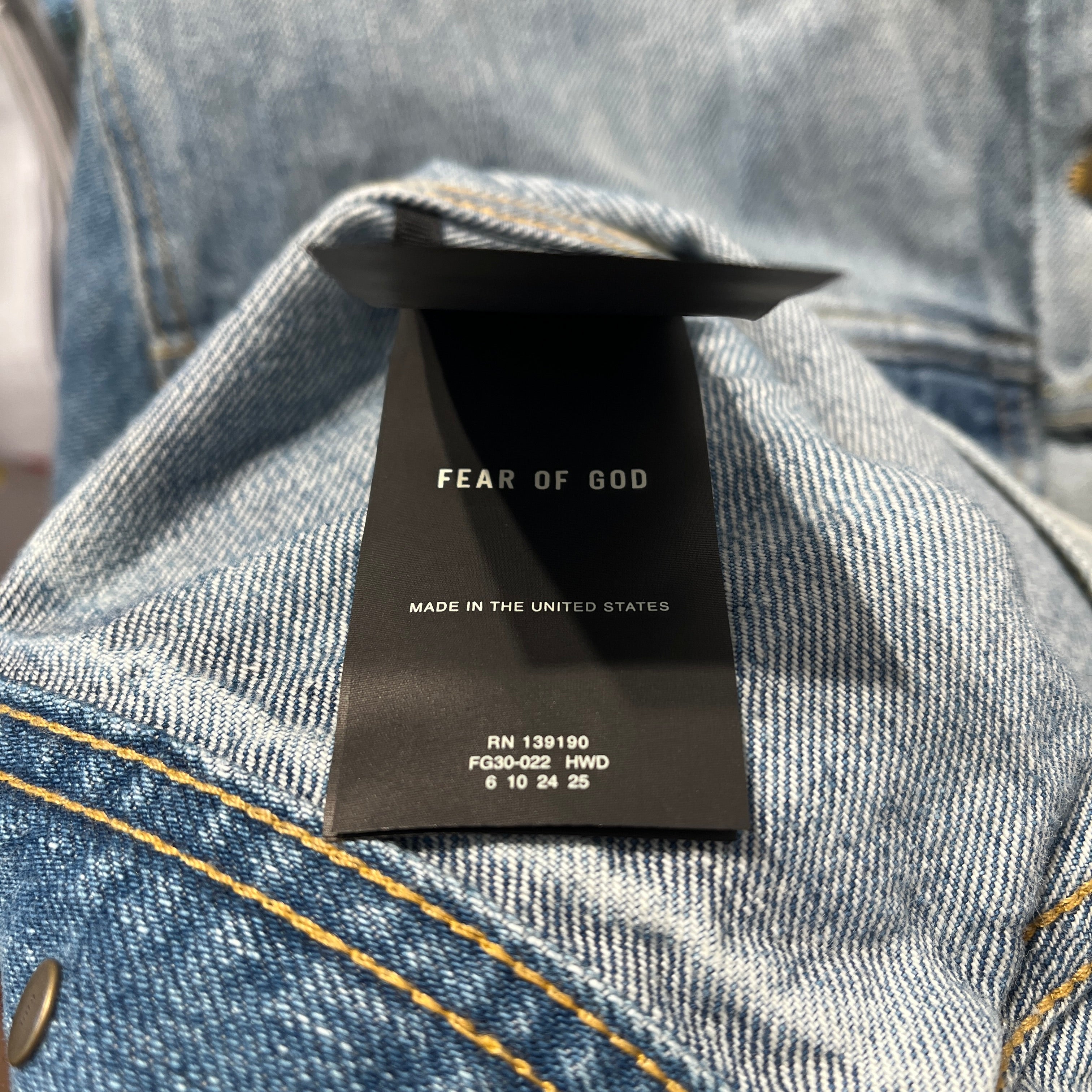 FEAR OF GOD/Denim Jkt/S/Denim/BLU/7TH COLLECTION TRUCKER JACKET view 6