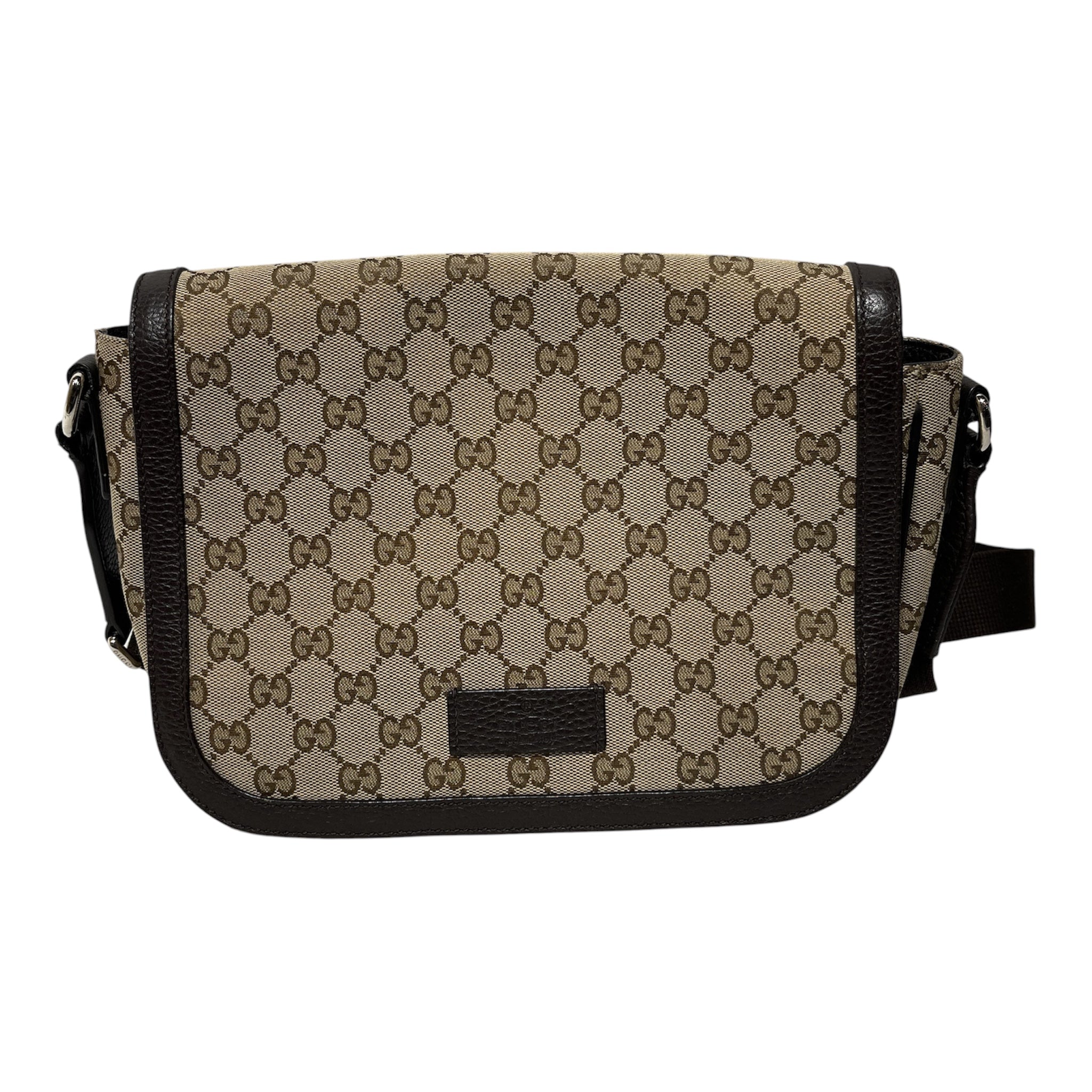 GUCCI/Cross Body Bag/Monogram/Cotton/KHK/Ophidia Crossbody Bag view 1