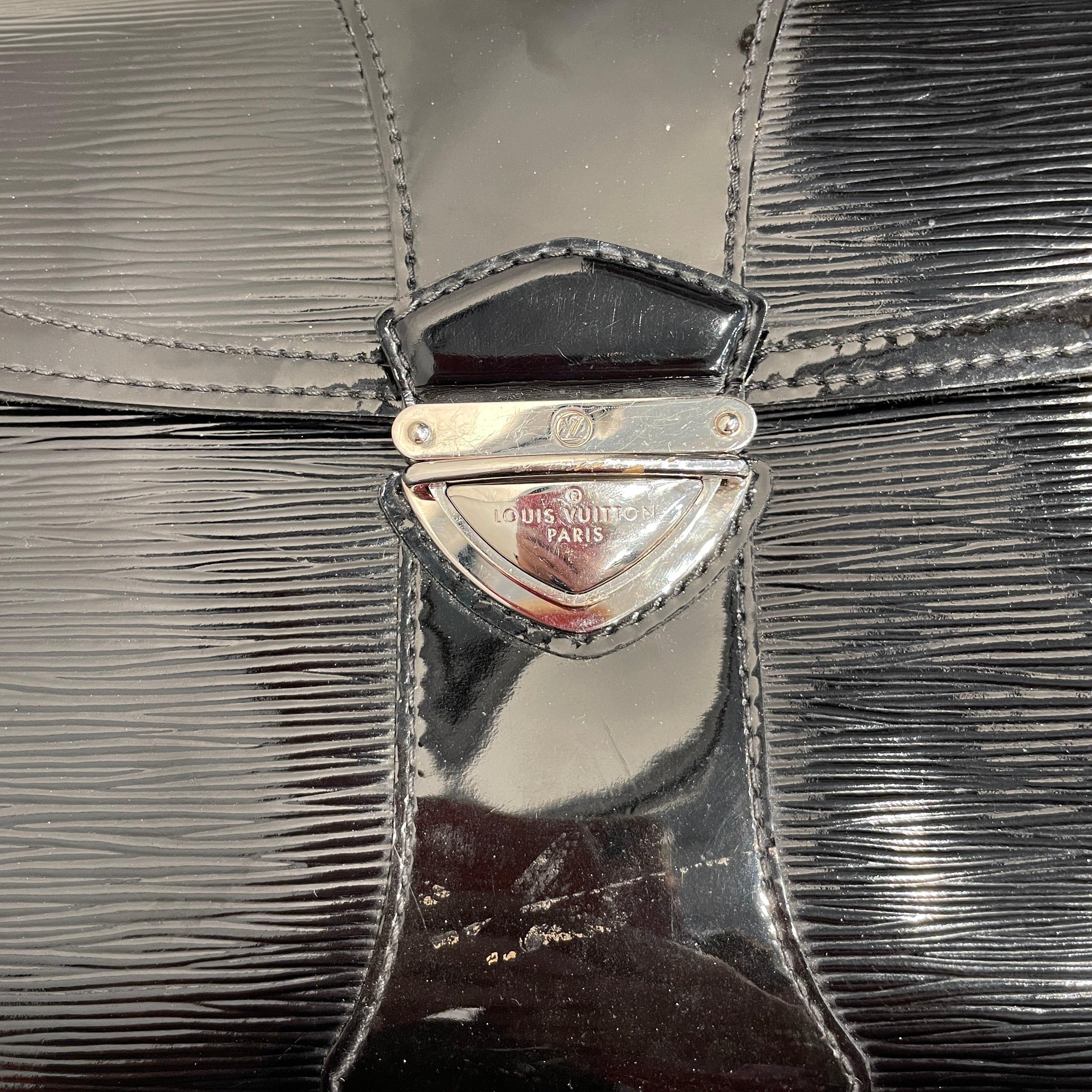 LOUIS VUITTON/Hand Bag/Leather/BLK/epi leather iena view 5