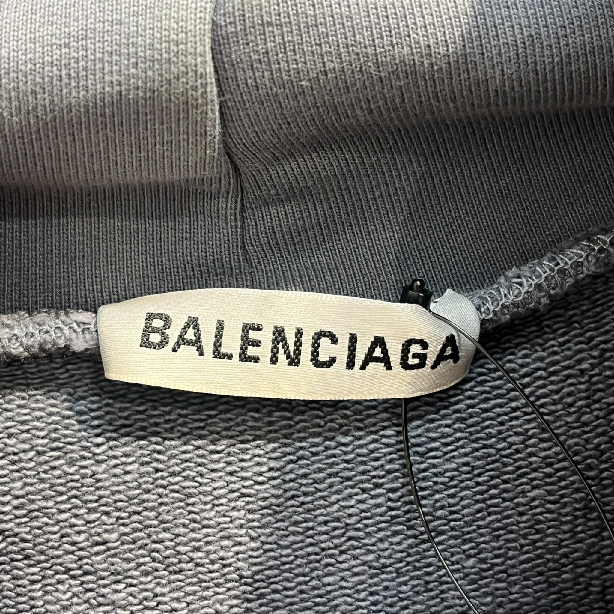 BALENCIAGA/Hoodie/XS/Graphic/Cotton/GRY/Oversize/PEOPLE view 7