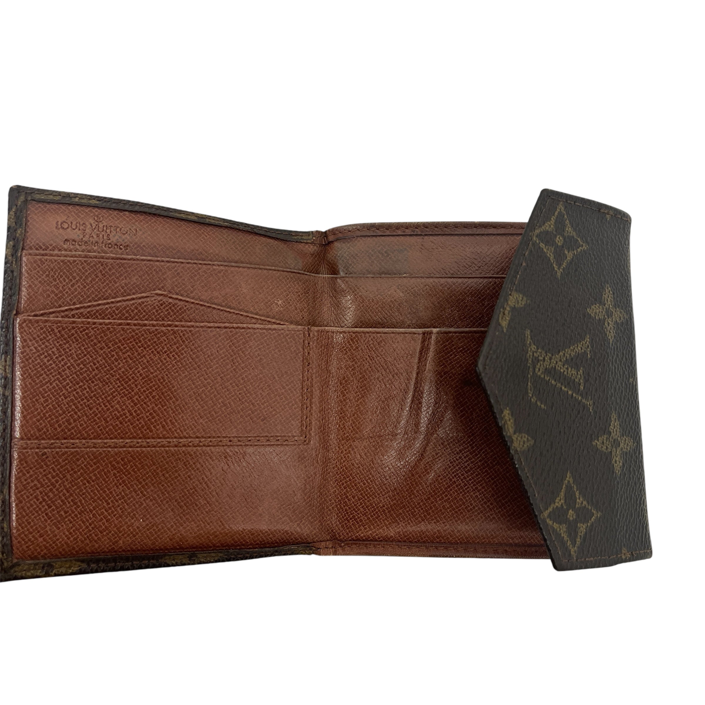 LOUIS VUITTON/Wallet/Monogram/Leather/BRW/elise compact wallet view 4