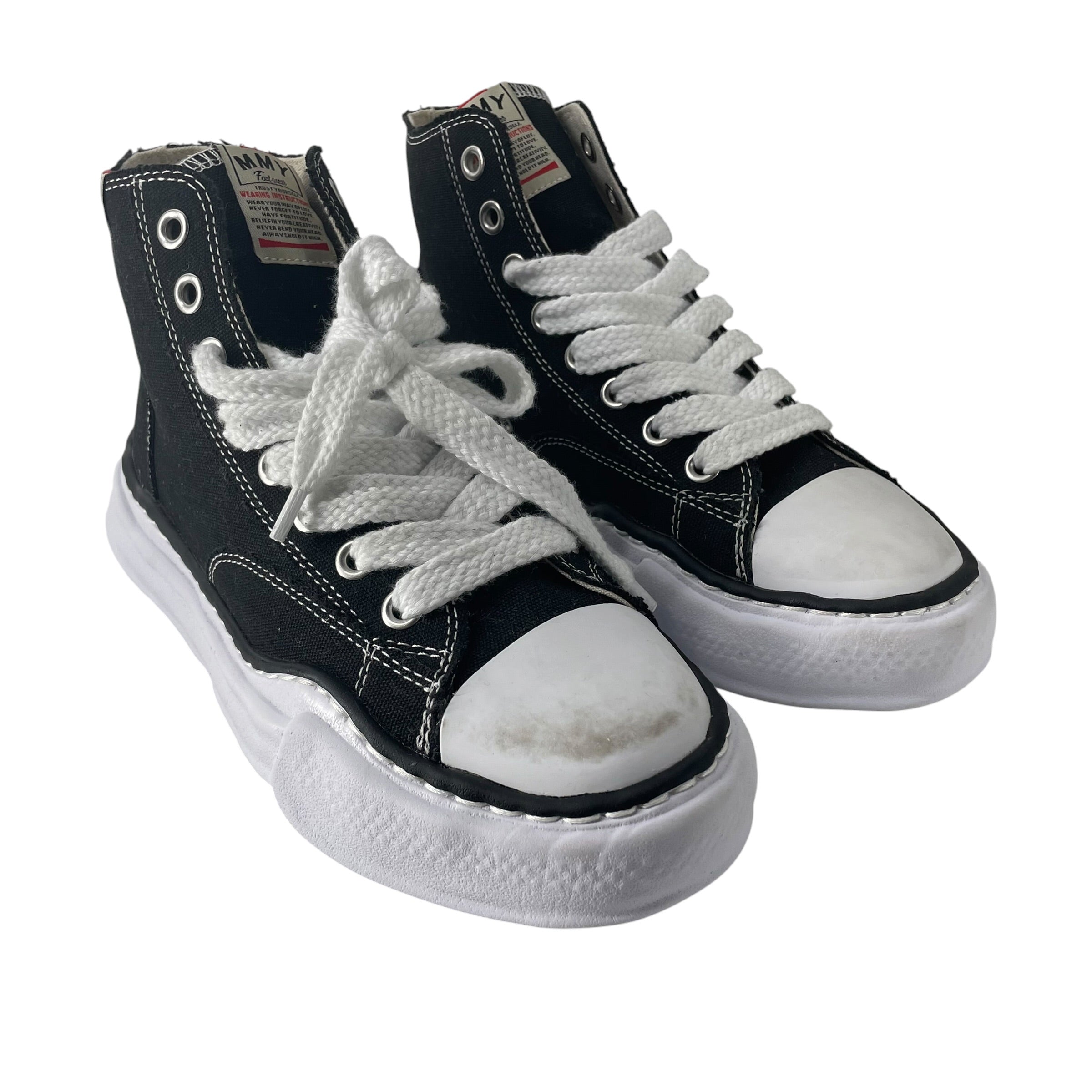 MIHARA YASUHIRO/Hi-Sneakers/EU 42/Cotton/BLK/PETERSON BNWT view 1