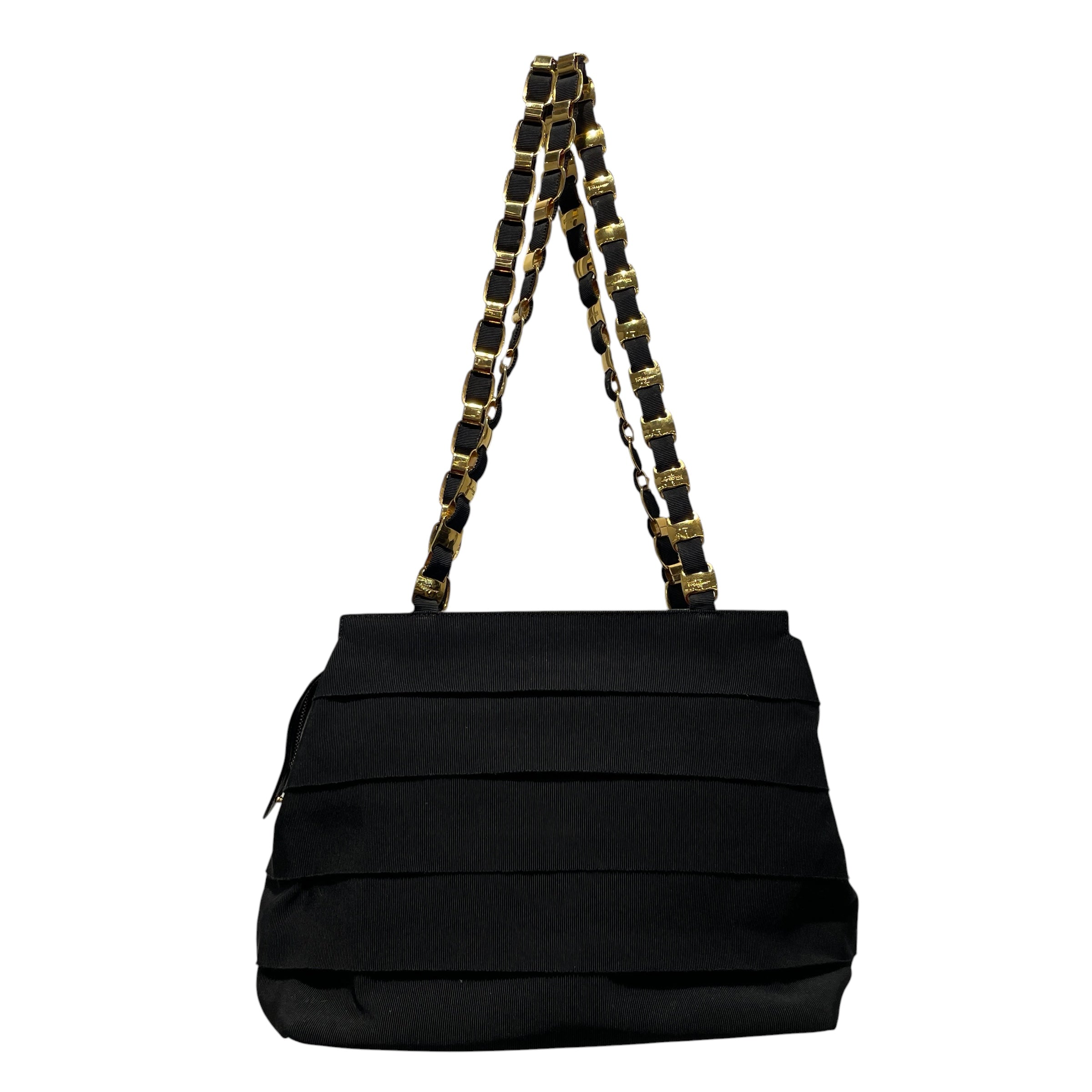Salvatore Ferragamo/Bag/Nylon/BLK/Ruffle Design view 1