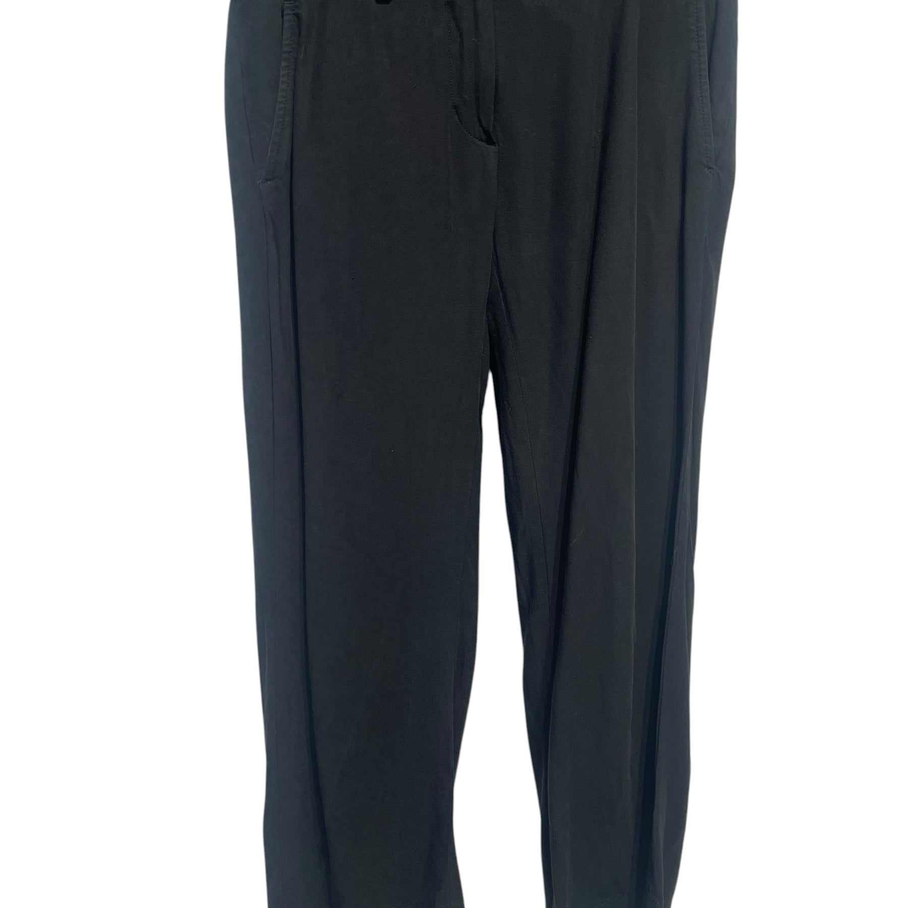 ANN DEMEULEMEESTER/Straight Pants/38/Cotton/BLK/