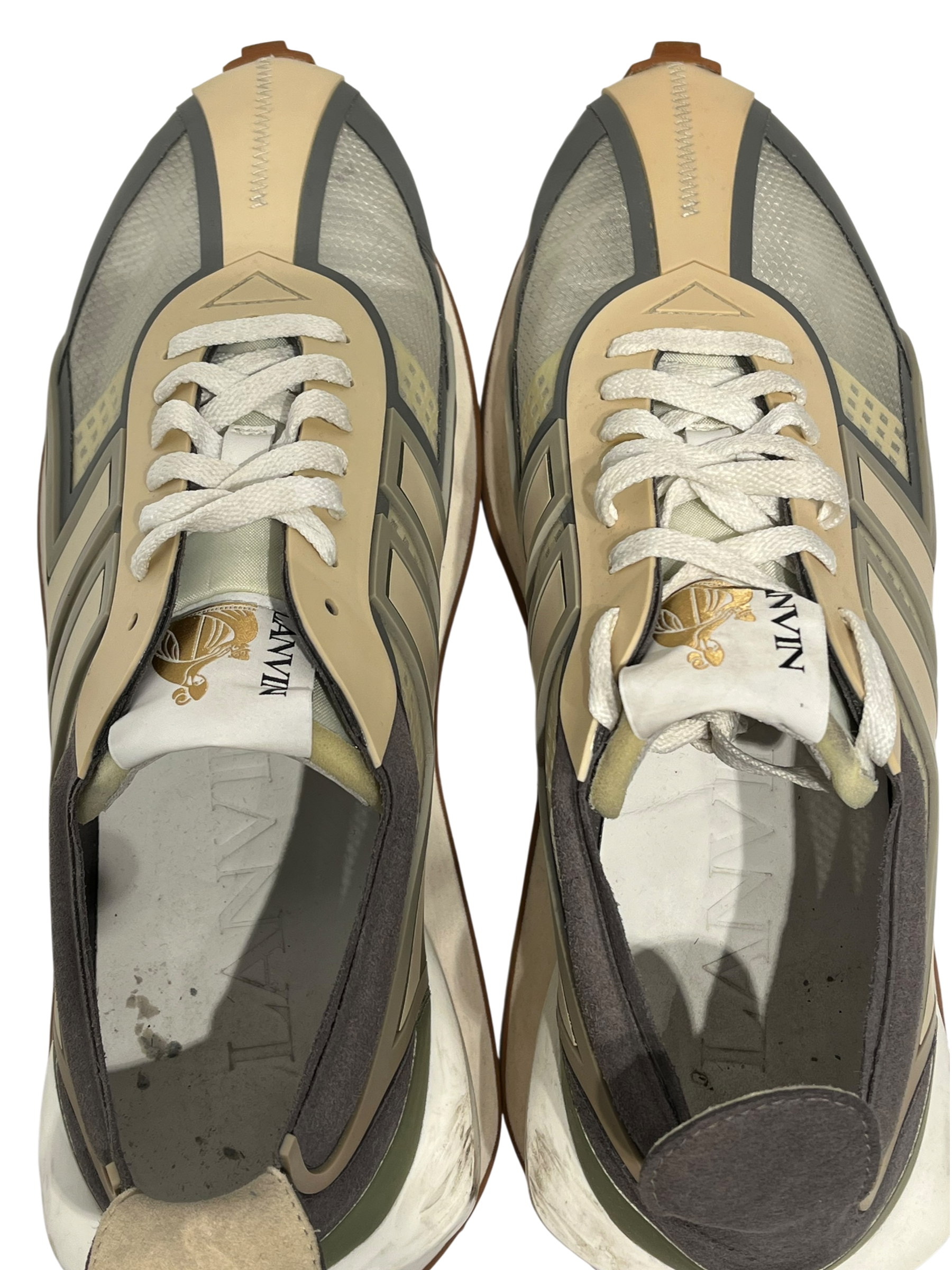 LANVIN/Low-Sneakers/EU 42/GRY/bumpr low sneaker view 3