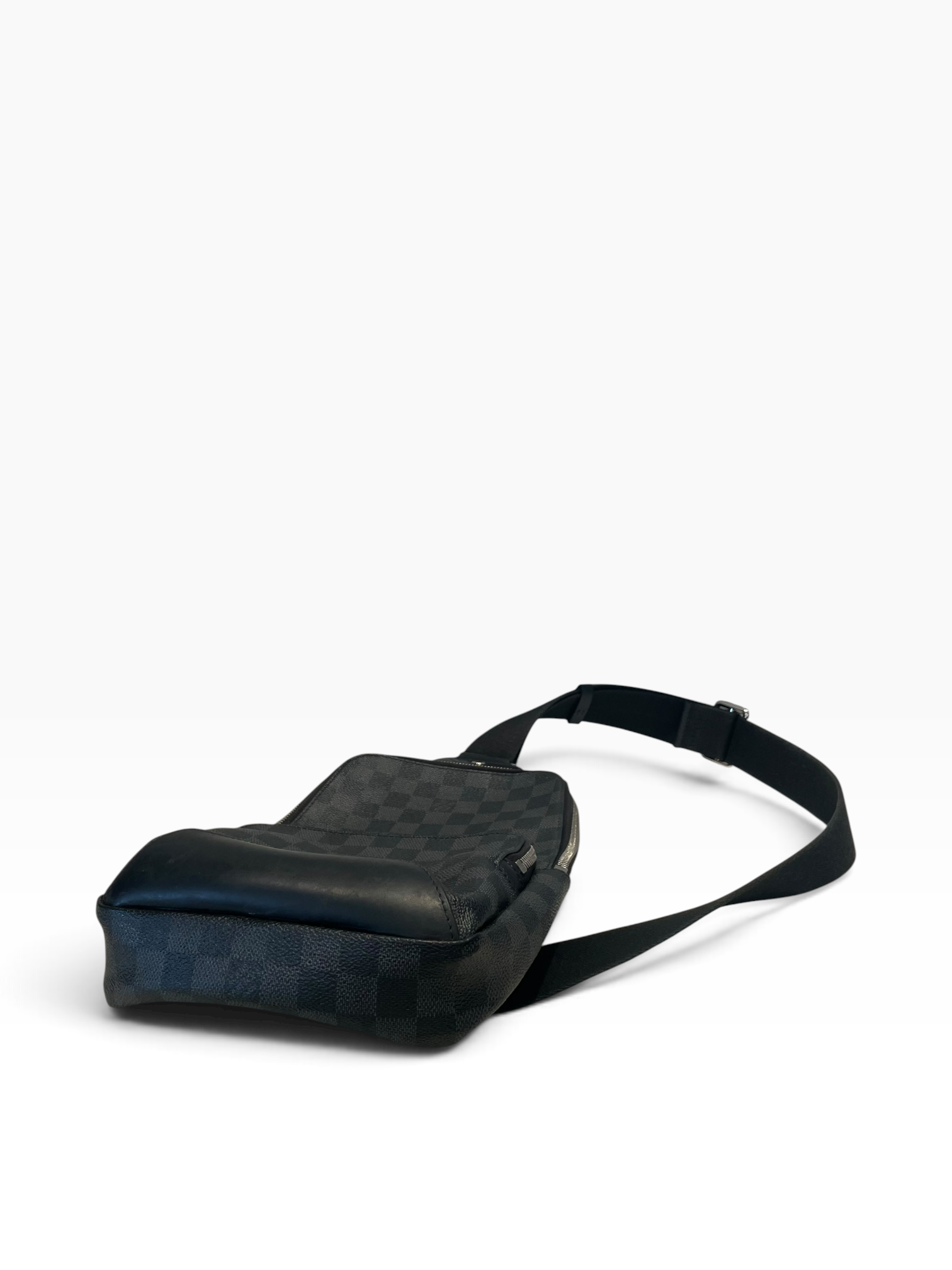 LOUIS VUITTON/Cross Body Bag/Hombre Check/Leather/BLK/DAMIER GRAPHITE view 3