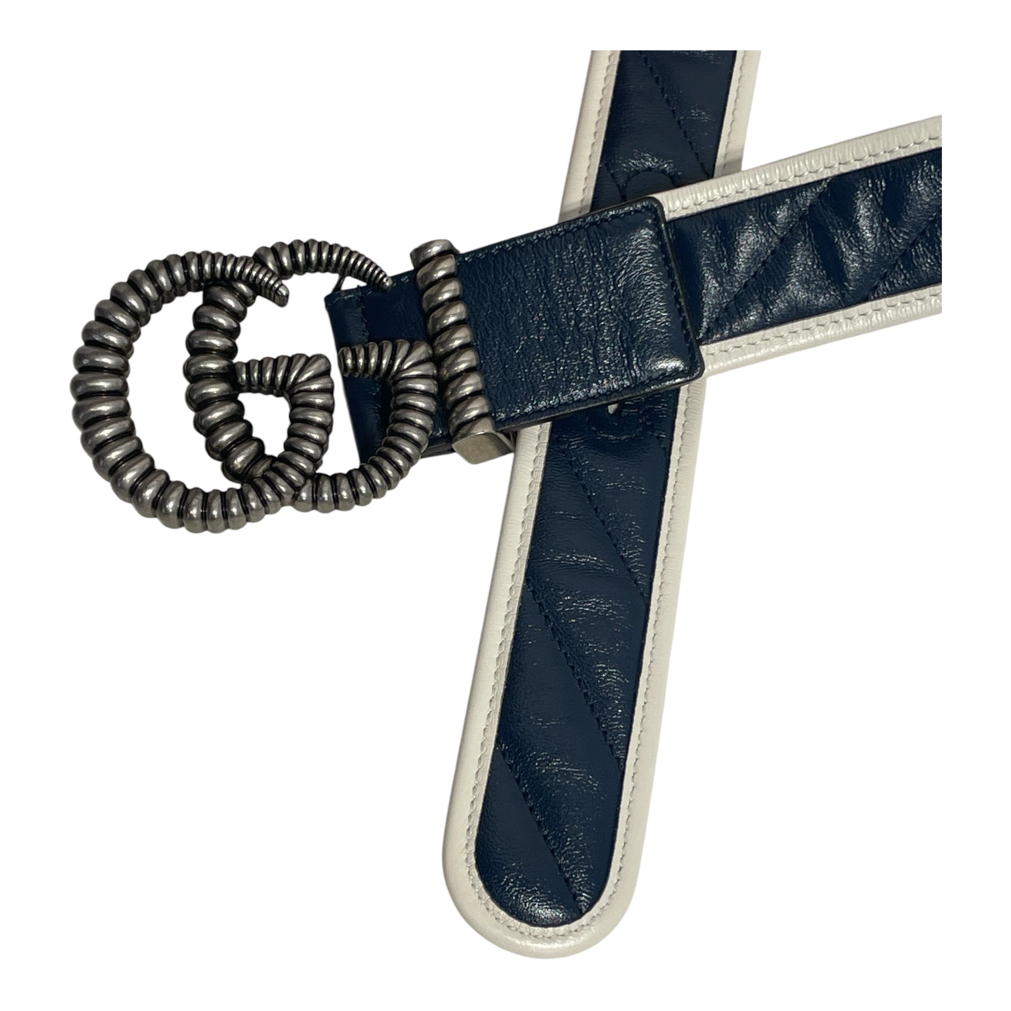 GUCCI/Belt/Leather/NVY/L's/TORCHON DOUBLE G view 2