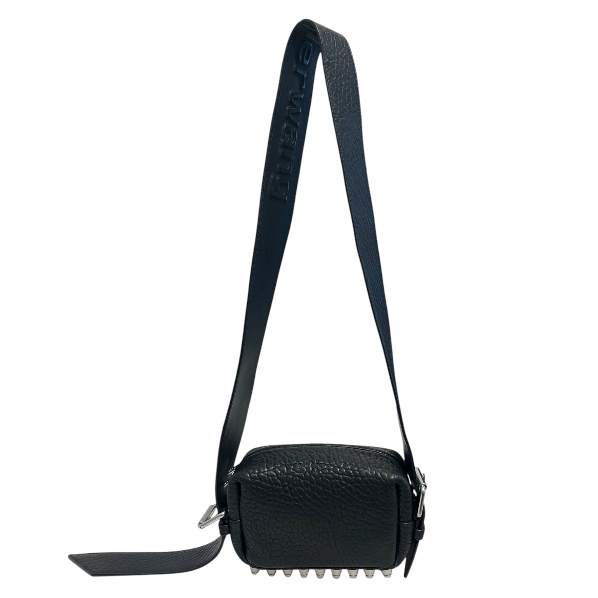 Alexander Wang/Cross Body Bag/Leather/BLK/STUDED BOTTOM THICK STRAP view 1