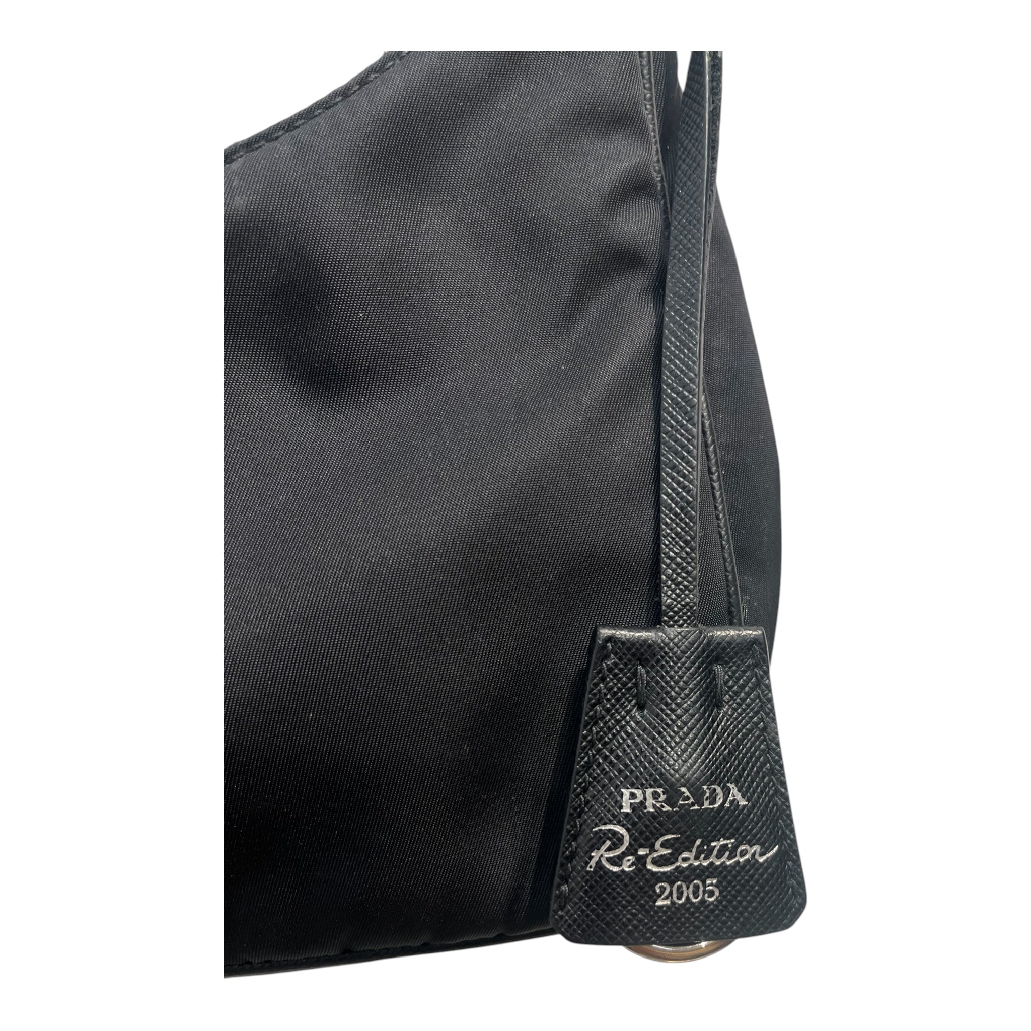 PRADA/Hand Bag/Nylon/BLK/SAFFIANO LEATHER RE-EDITION 05 view 5