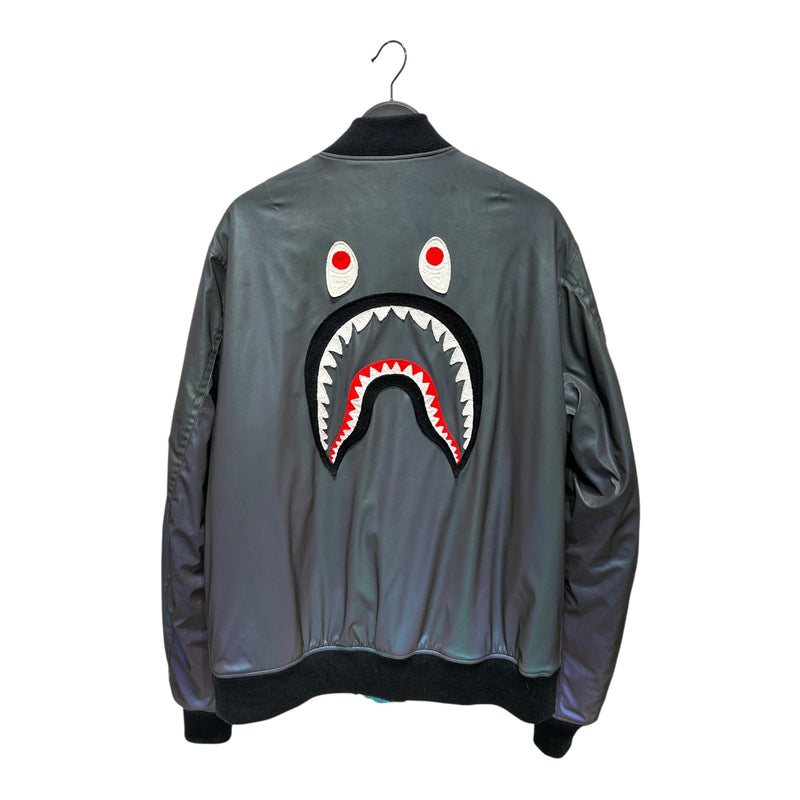 A BATHING APE/Blouson/XL/Nylon/GRY/