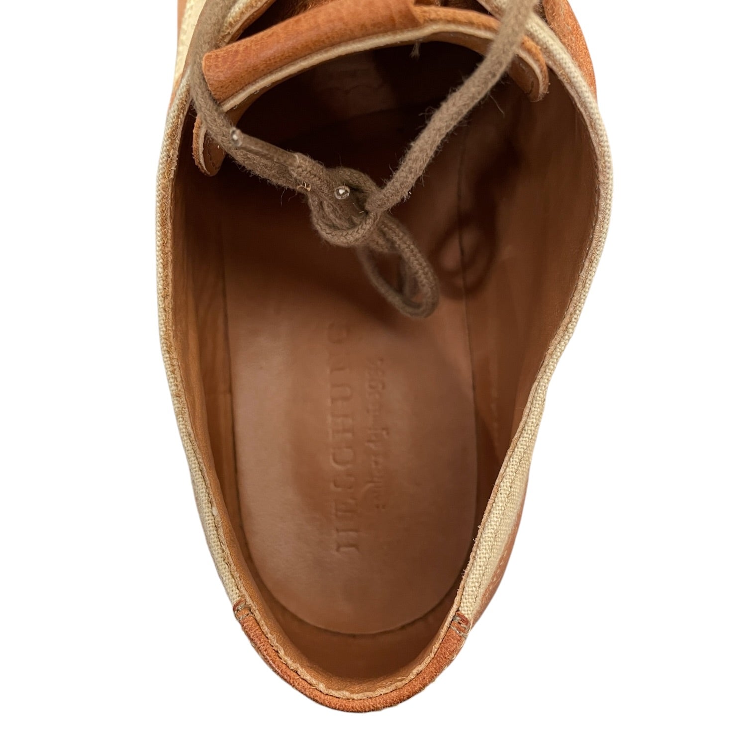 HESCHUNG/Loafers/US 8/Leather/ORN/Two-Tone Leather Derby Shoes view 3
