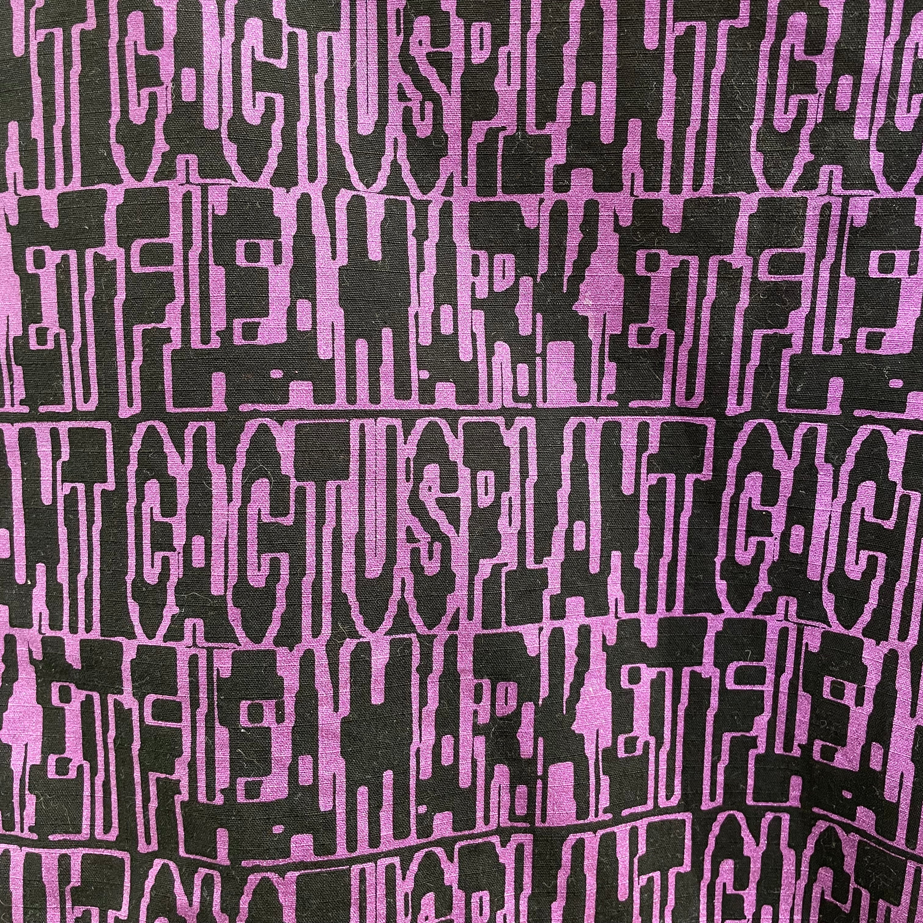 CACTUS PLANT FLEA MARKET/Straight Pants/4/Cotton/BLK/All Over Print/PURPLE TEXT view 4