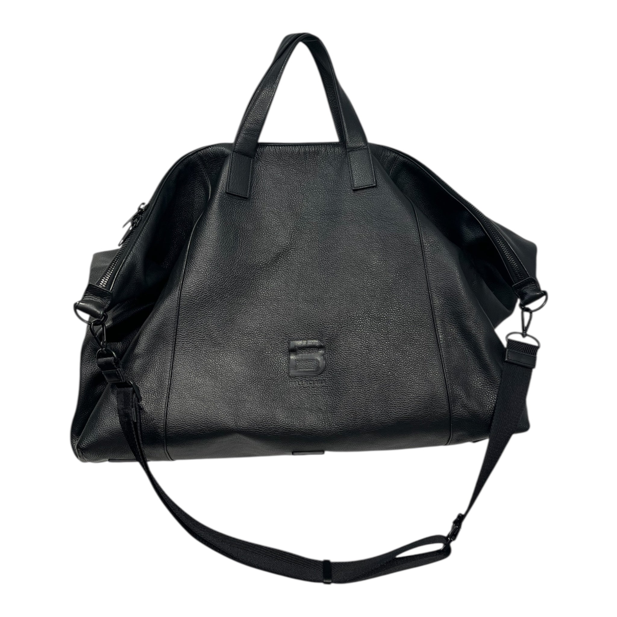 BALENCIAGA/Cross Body Bag/Goat Leather/BLK/644726 hourglass carryall bag view 1