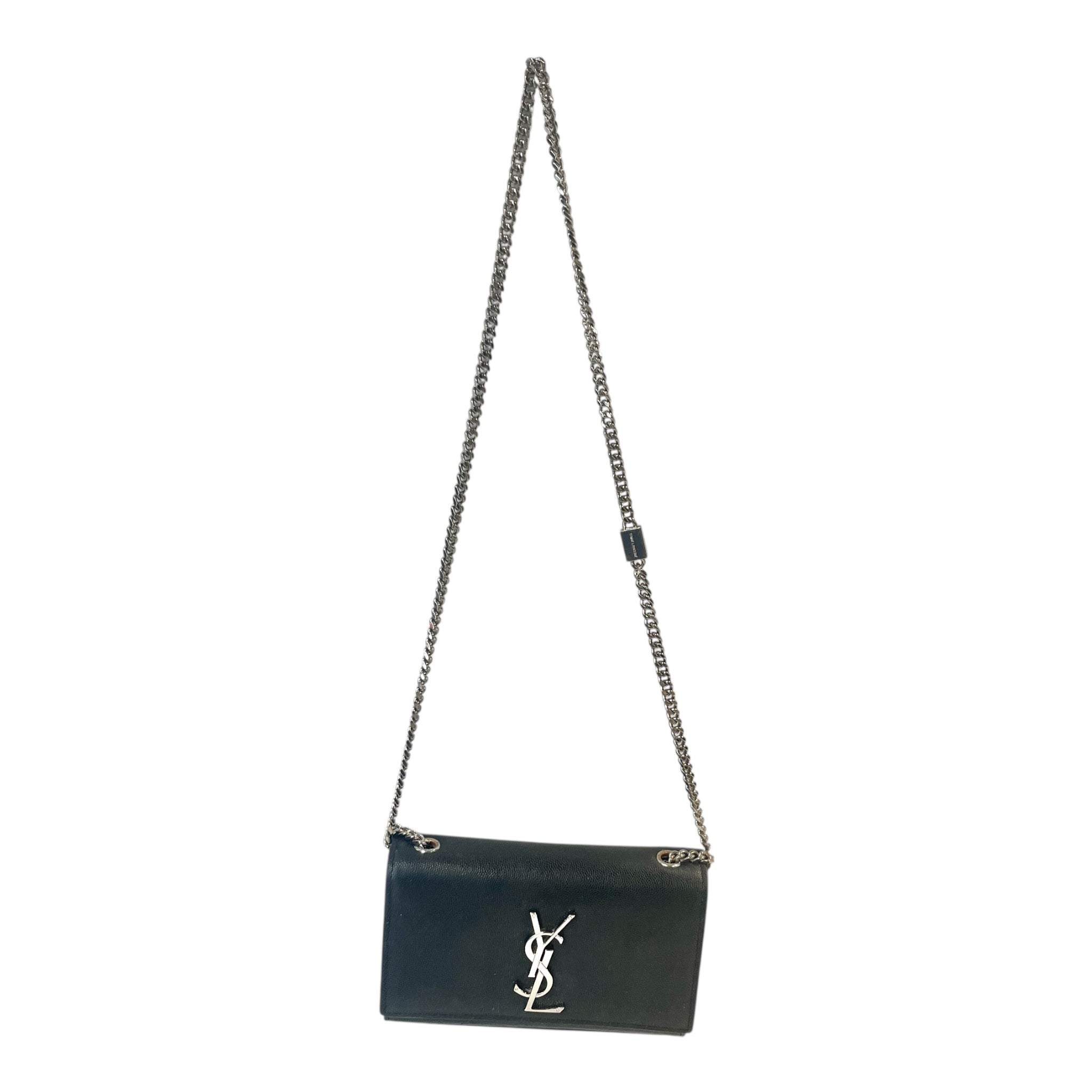 YVES SAINT LAURENT/Cross Body Bag/Leather/BLK/ view 1