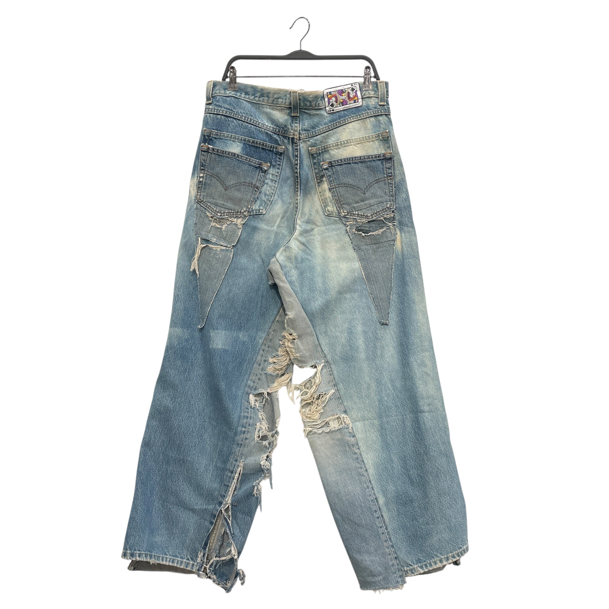 DEATON CHRIS ANTHONY/Straight Pants/36/Denim/BLU/Distressed/DENIM PATCHWORK/1 OF 1 view 2