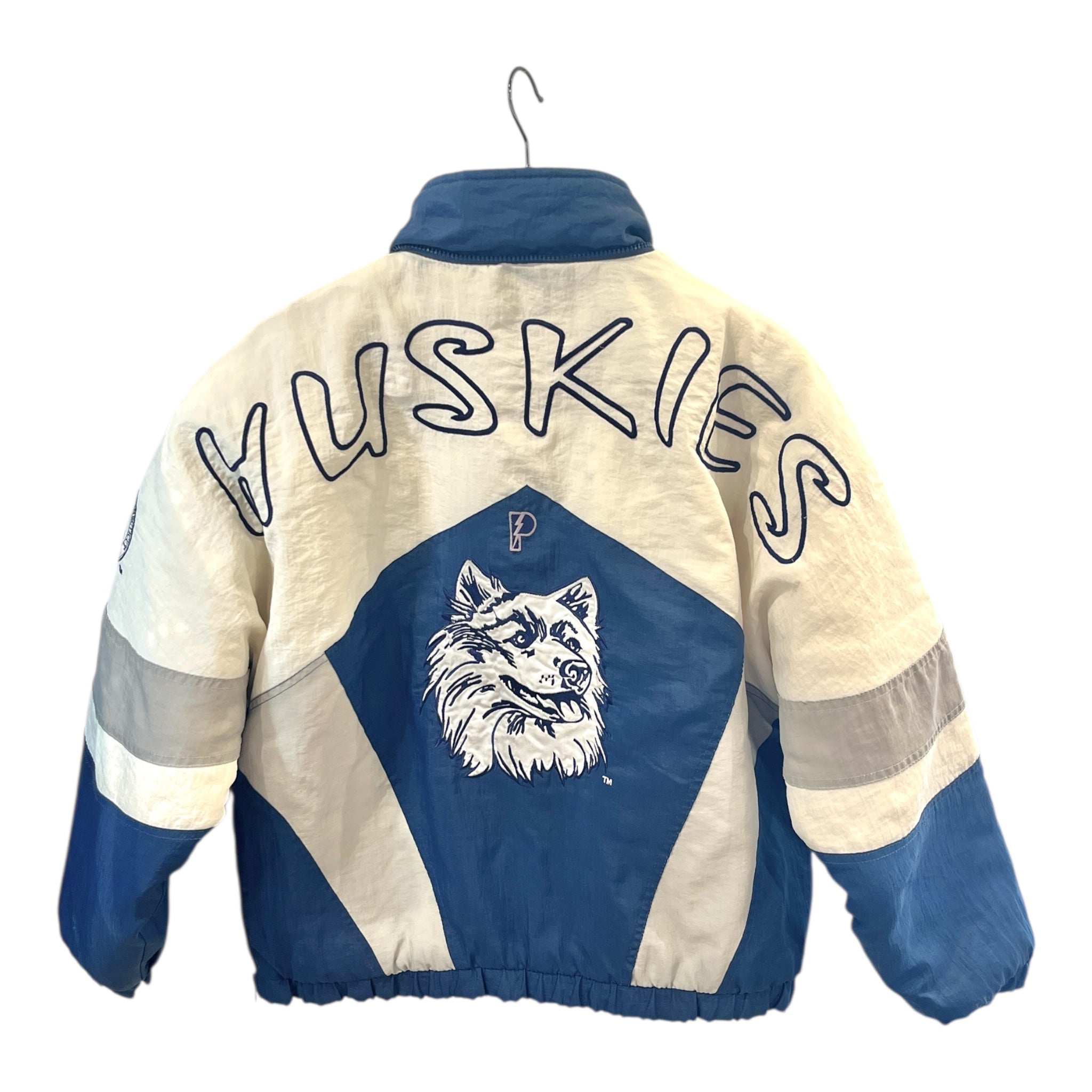 PRO PLAYER/Souvenir Jkt/XL/Nylon/WHT/Pullover/All Over Print/UNCONN HUSKIES view 2