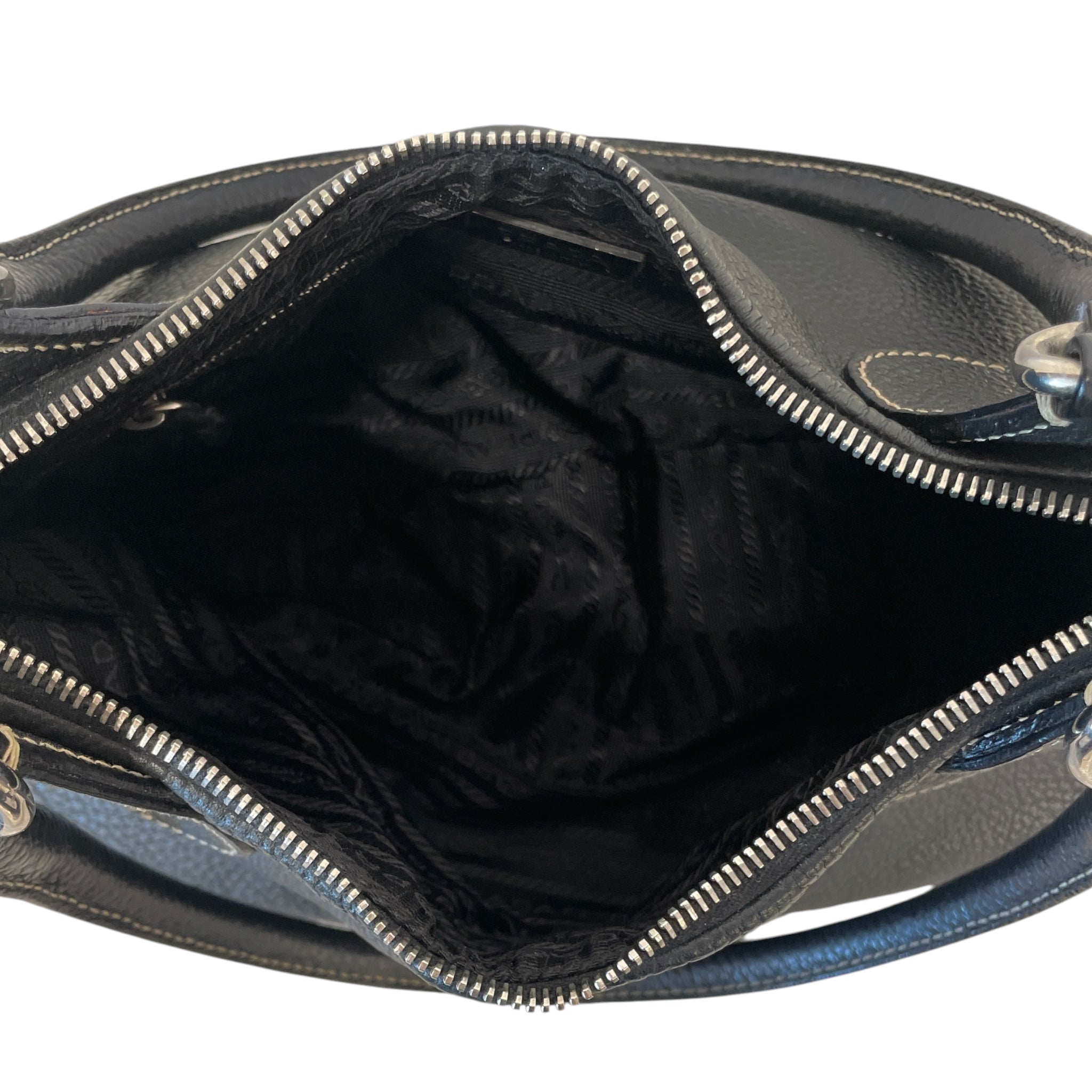 PRADA/Bag/Leather/BLK/VITELLO DAINO LIFE view 5